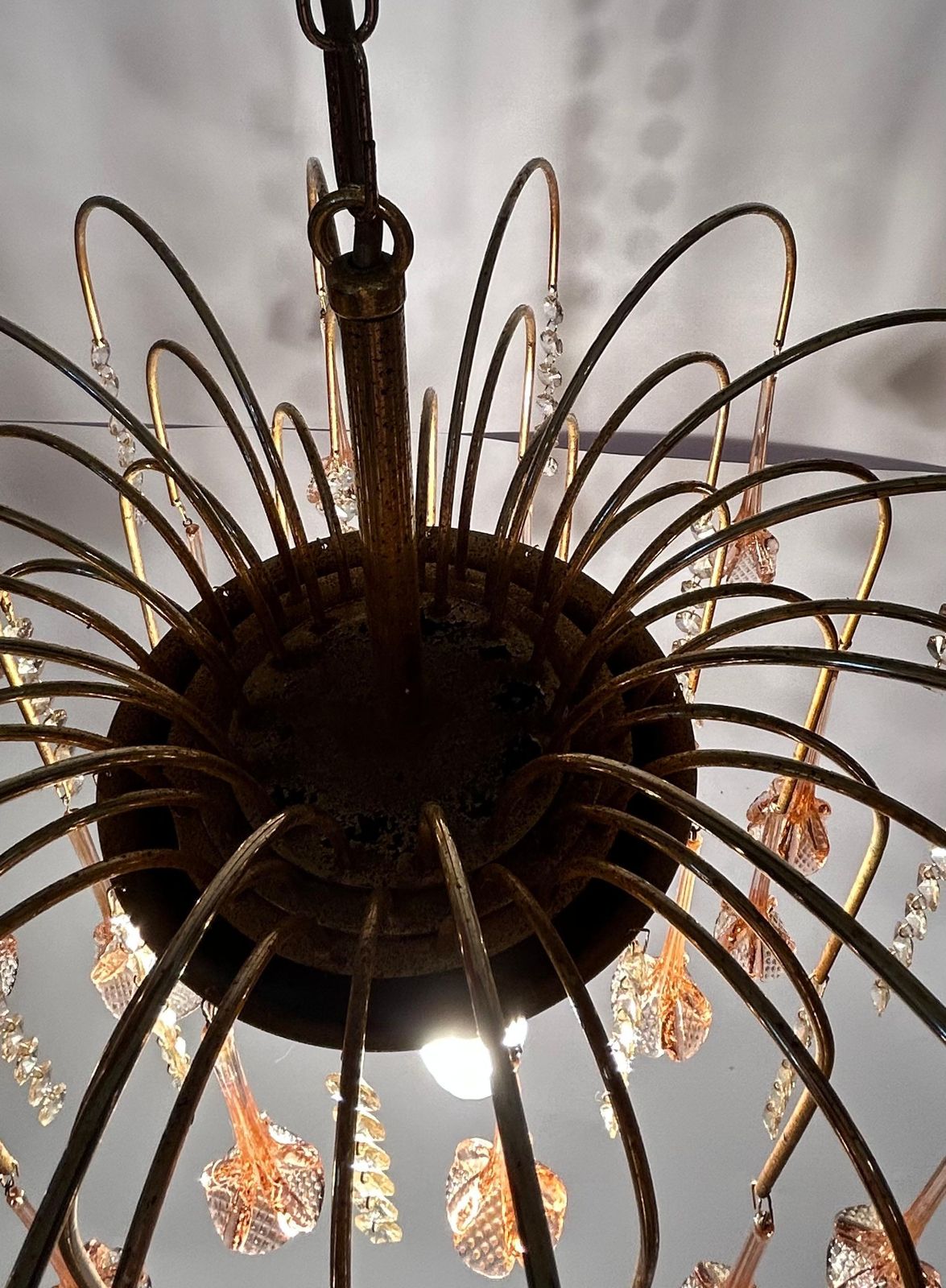 photo for sale Semiramide, Gorgeous Pink Murano Chandelier, 1980's