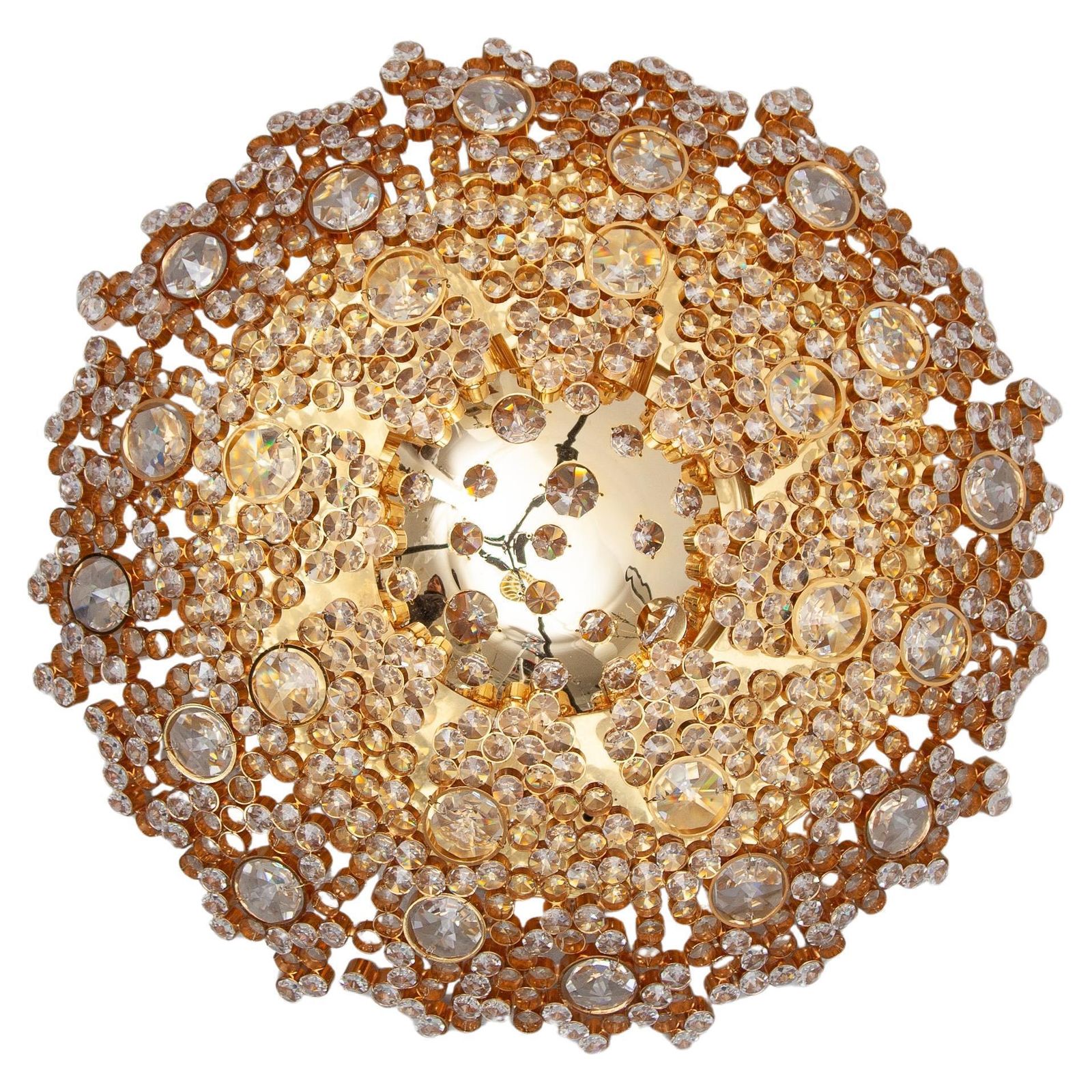 Palwa Jewel Like Faceted Crystals Ceiling Light, Wall Light, Set Of Two, Germany photo furniture