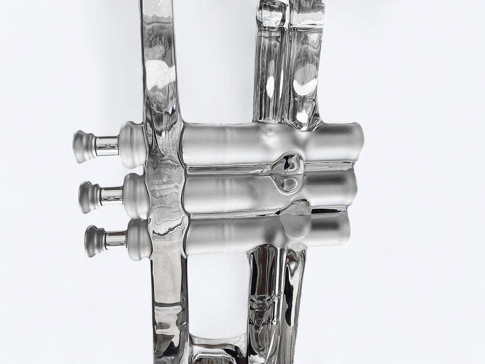 Crystal Glass Trumpet By Royales De Champagne, France photo furniture