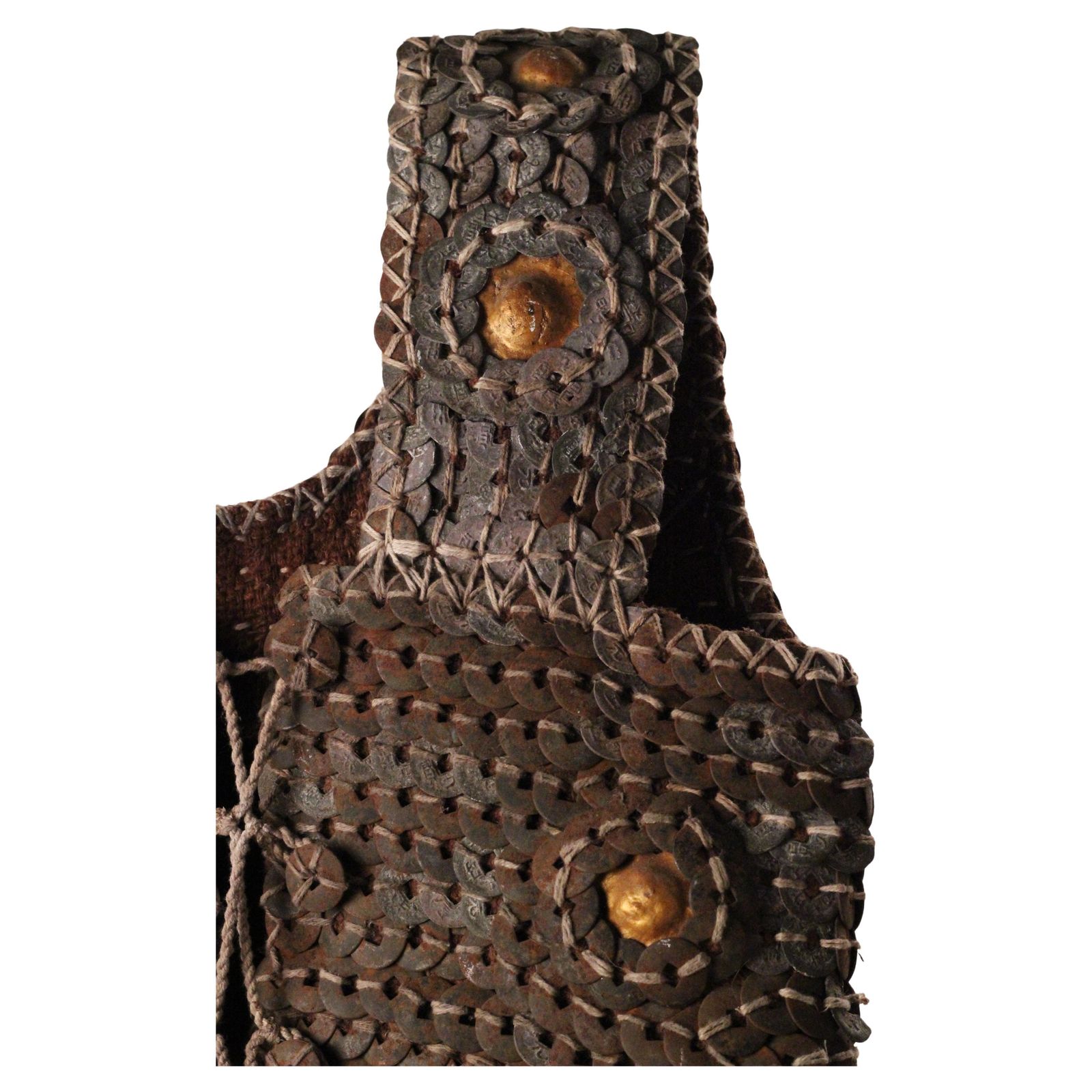 Indonesian Wild Boar Hunting Vest, Chinese Coin Armour, Lombok, Mid 20th Century photo buy