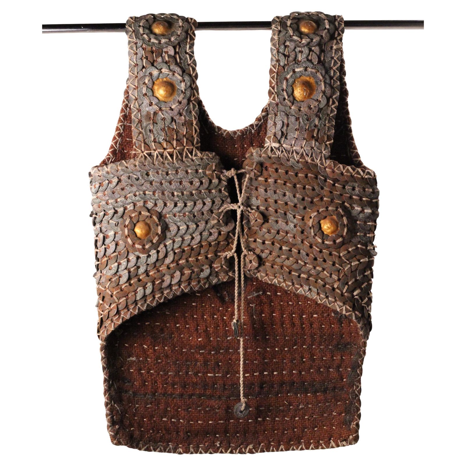 photo furniture Indonesian Wild Boar Hunting Vest, Chinese Coin Armour, Lombok, Mid 20th Century