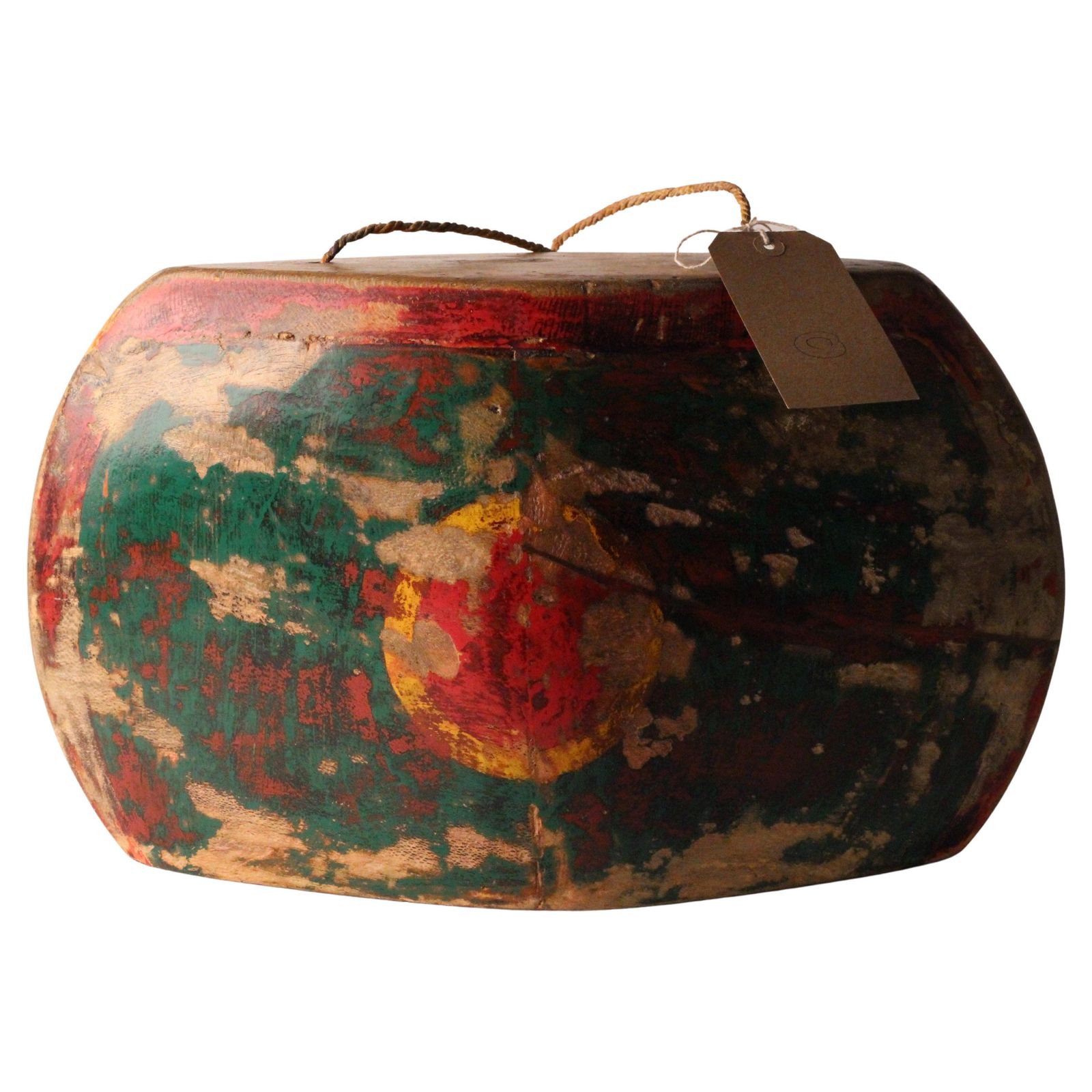 Indonesian Painted Buffalo, Cow Bell Decorative Folk Art Sculpture, Wall Art photo buy