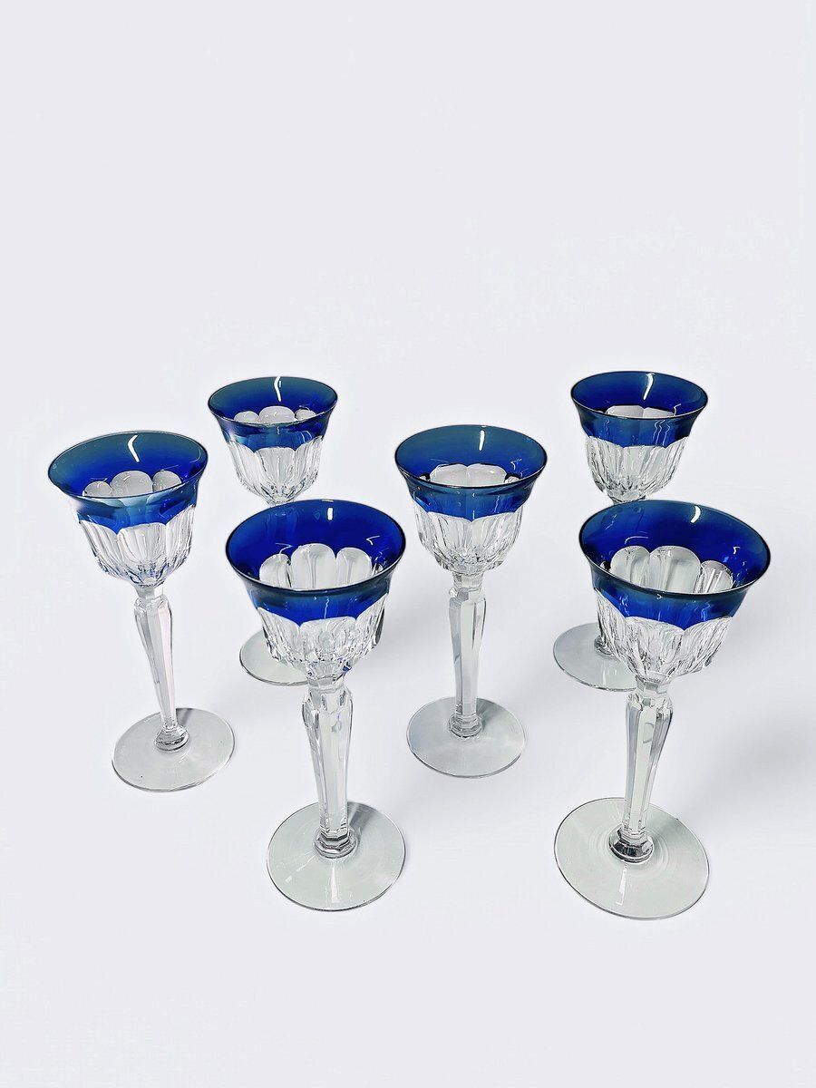 Crystal Champagne Glasses From Val Saint Lambert, Set Of 6 photo furniture
