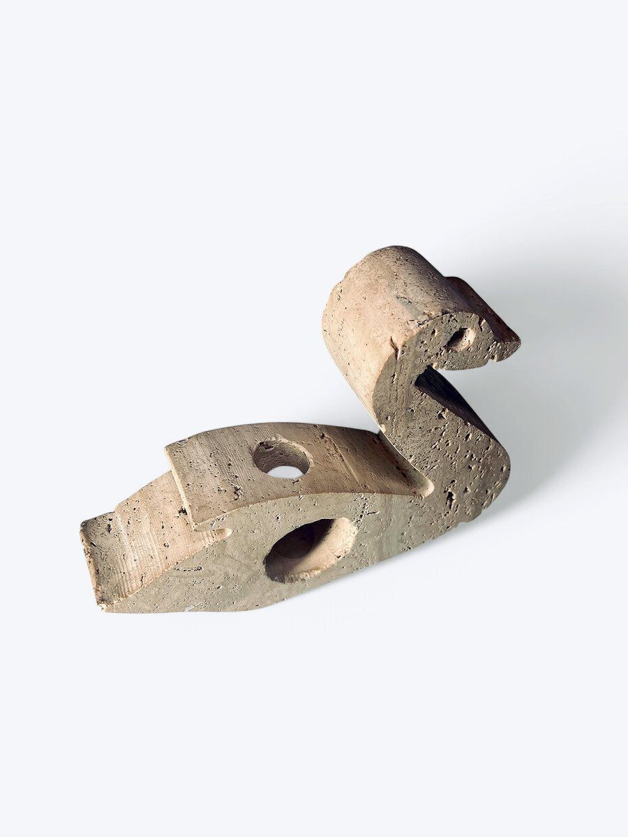 Travertine Swan Candleholder From Fratelli Mannelli, Italy, 1970s photo furniture