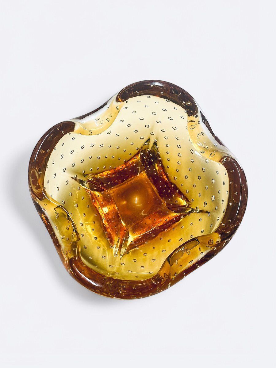 Murano Glass Bowl Bullicante By Carlo Scarpa, Italy, 1970s photo Home Decor