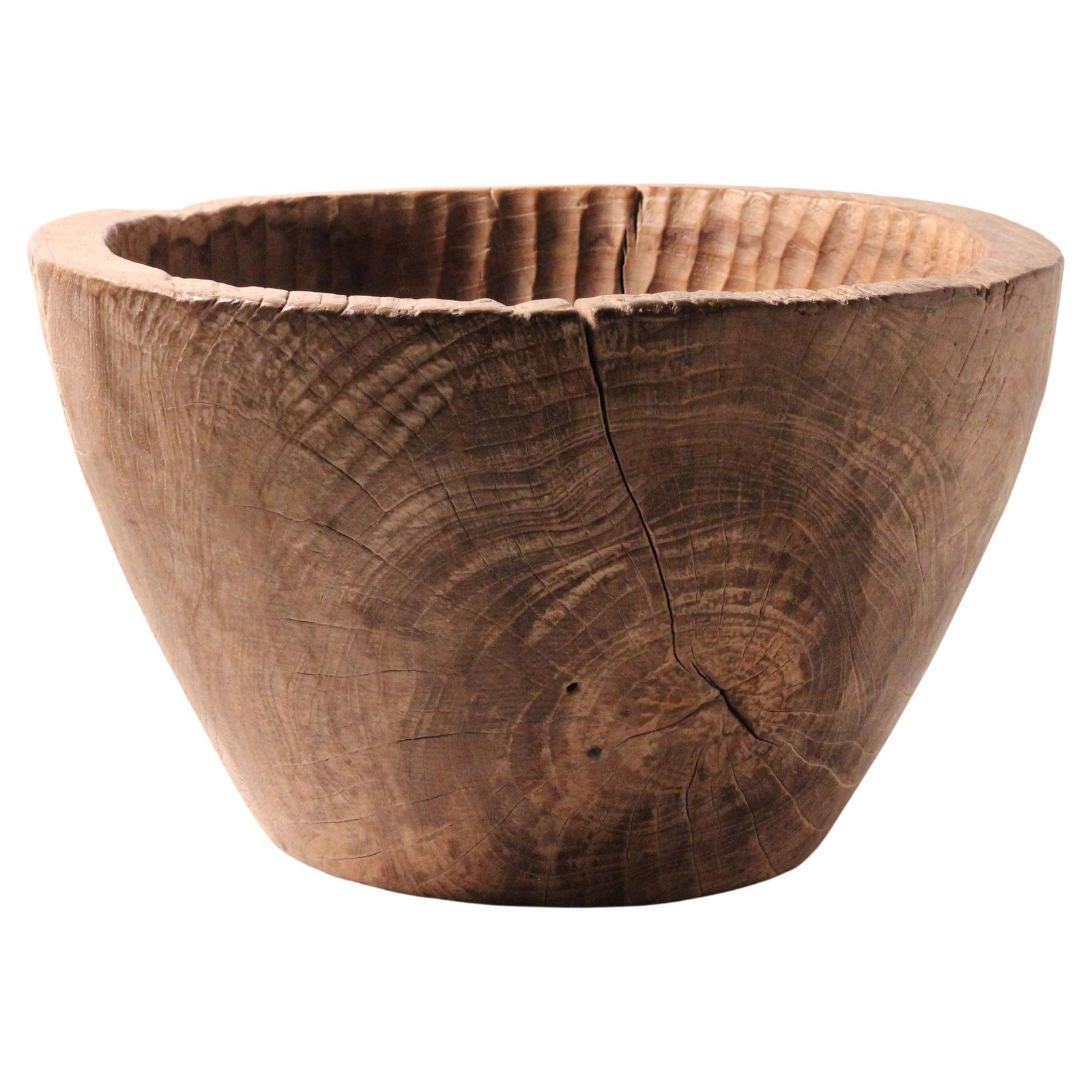 Wabi Sabi Vintage Wooden Bowl, Lombok, Organic Sculptural Centerpiece photo 1529.0