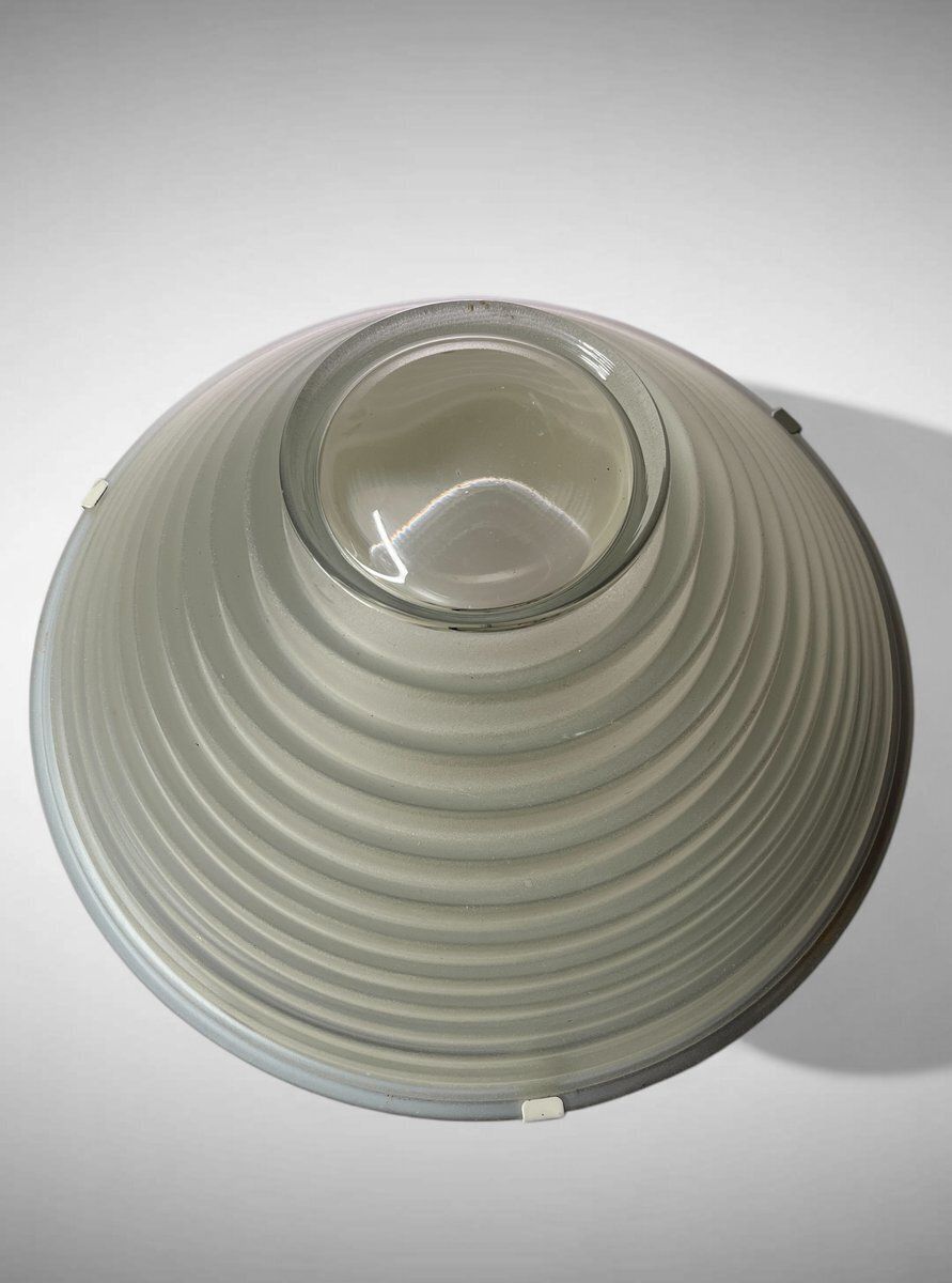 Glass Egina Ceiling Lamp By Angelo Mangiarotti For Artemide, Italy photo Lighting