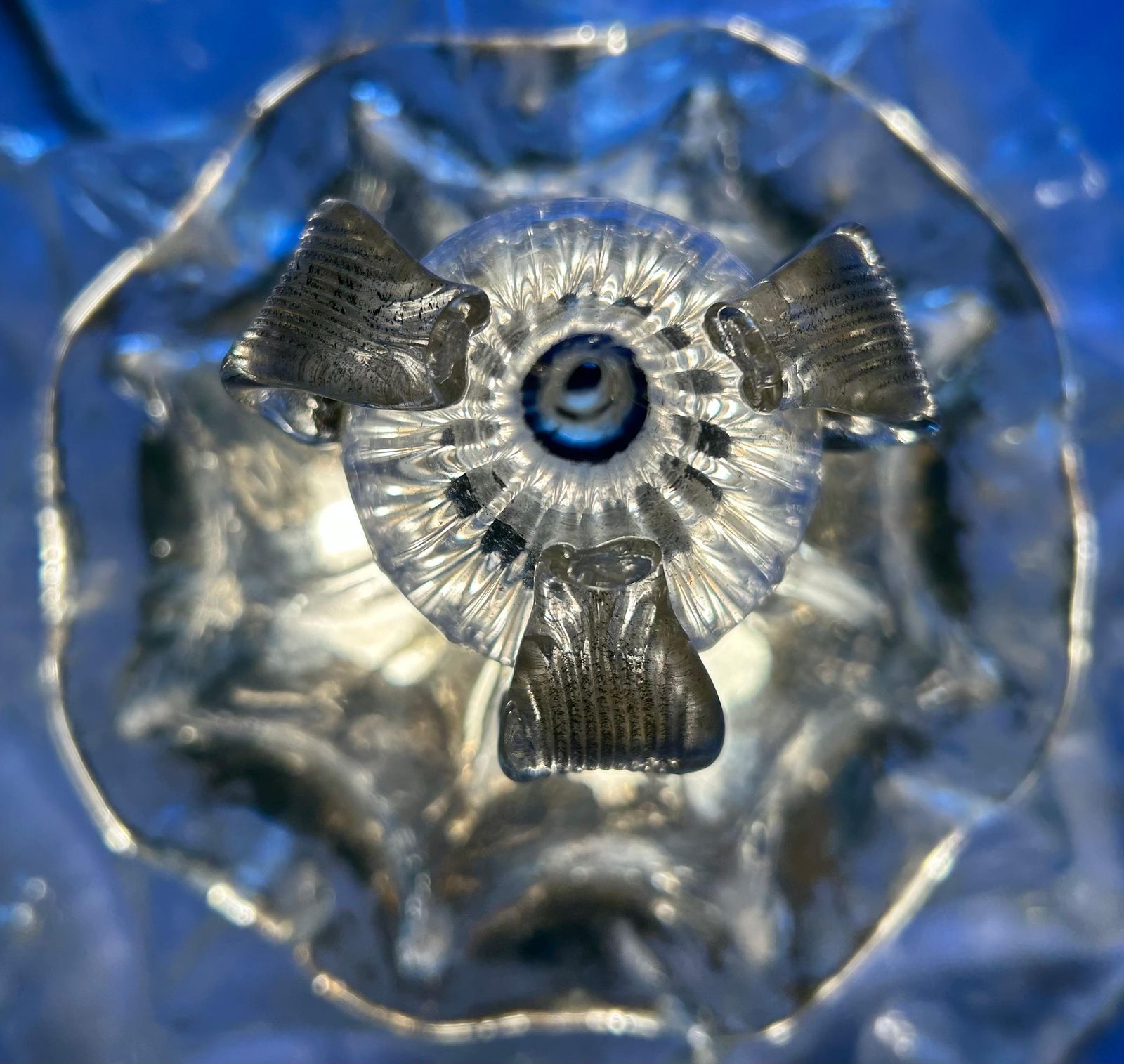 photo for sale North Pole Star, Transparent La Murrina Flush Light With Gold Inclusions, 1990