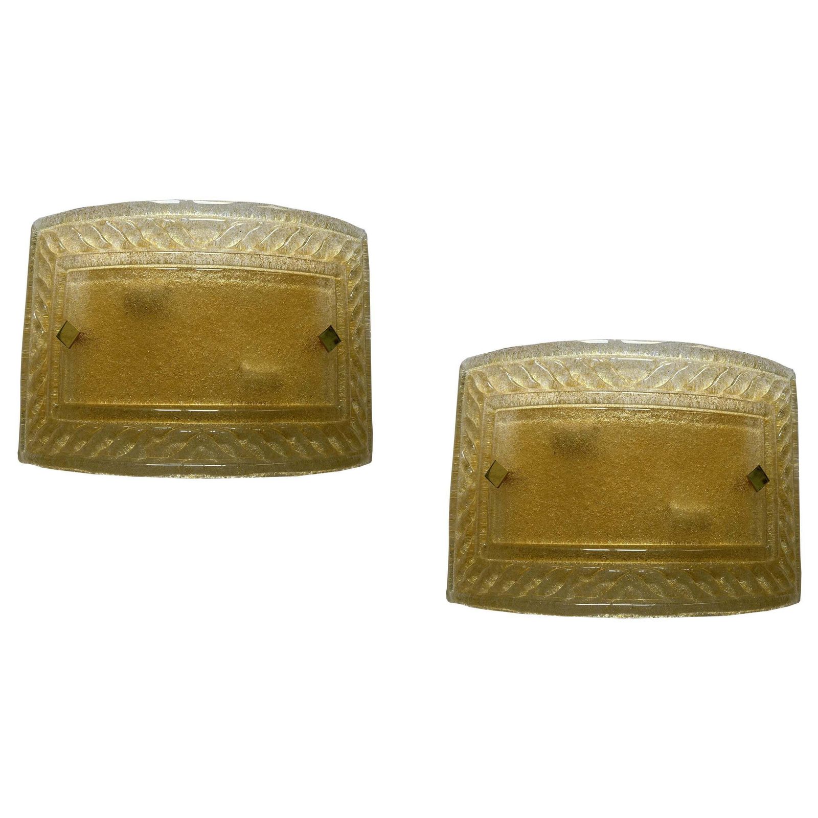 Gold Sparkle In The Night, Pair Of Marvelous Murano Wall Lights, 1990's photo furniture