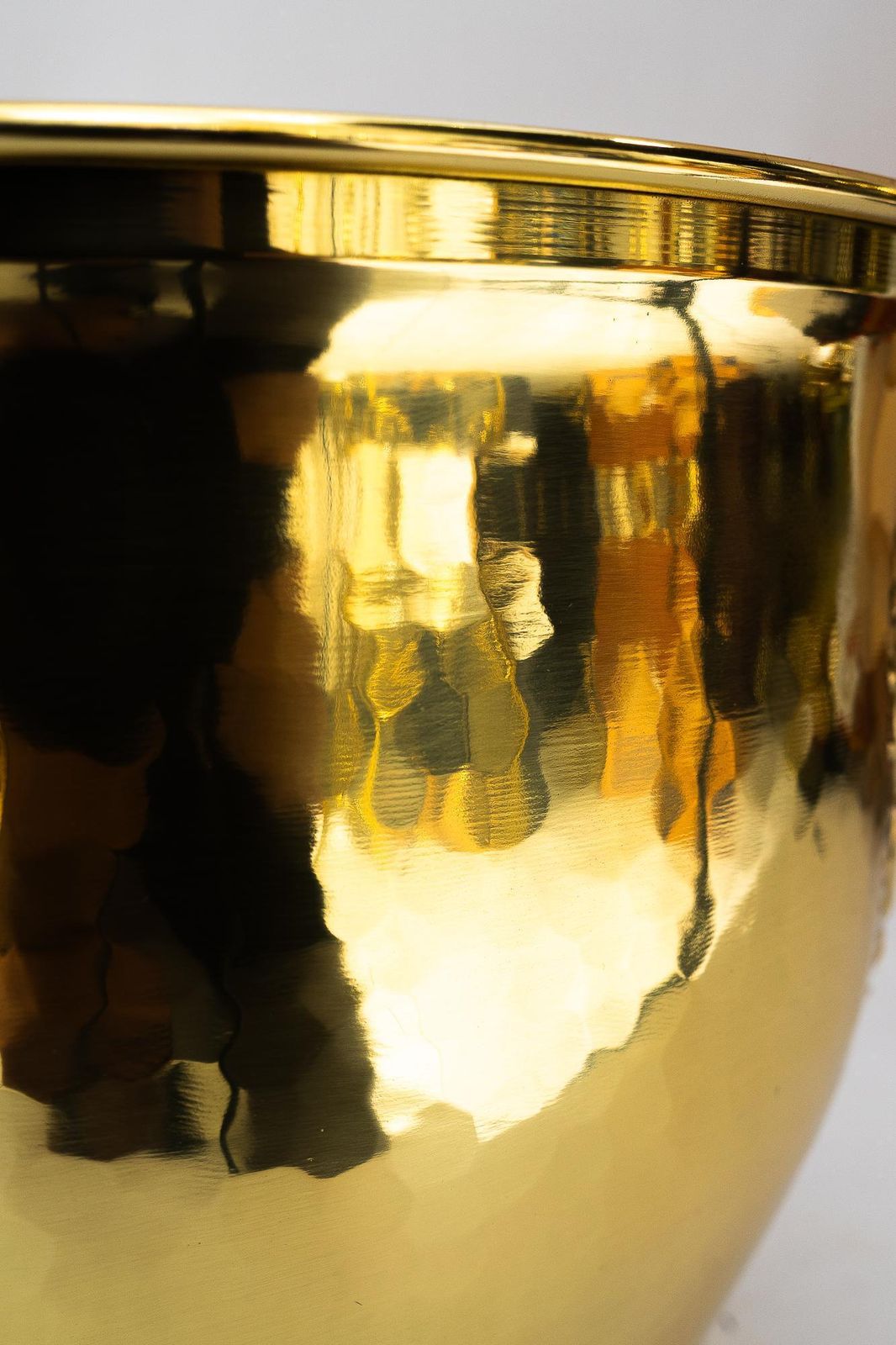 Art Deco Brass Palm Pot Around 1920s photo vinterior