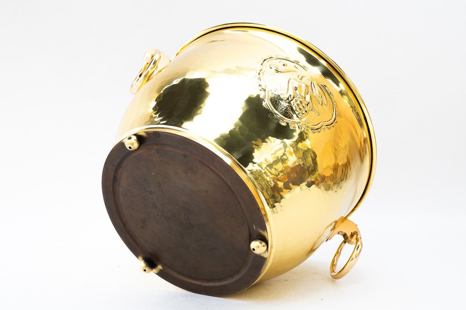 photo furniture Art Deco Brass Palm Pot Around 1920s