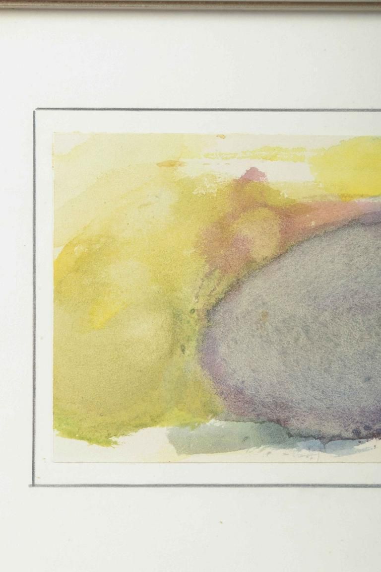 Helge Christiansen, Danish Painter. Watercolour On Paper. Abstract Composition. photo for sale