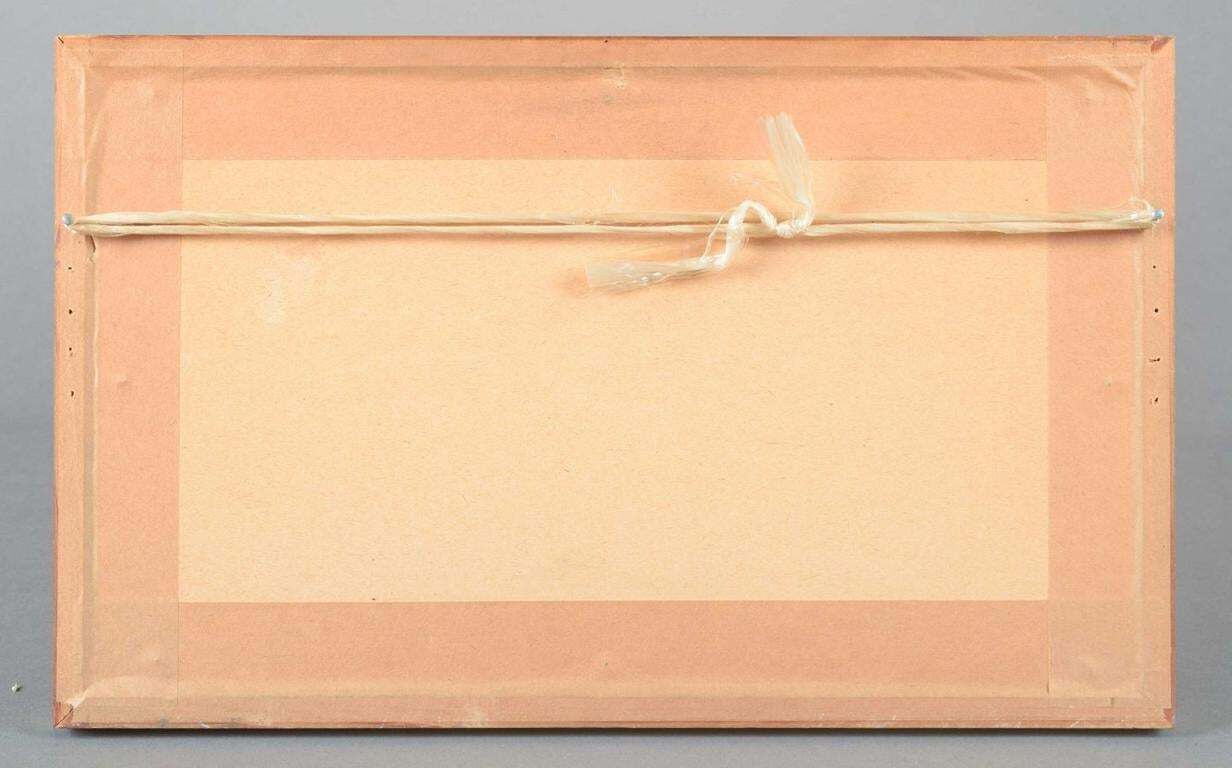 Helge Christiansen, Danish Painter. Watercolour On Paper. Abstract Composition. photo 335.0