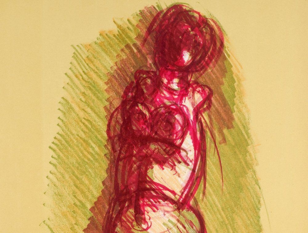 Ennio Morlotti, Nude Female, 1973, Lithograph photo for sale