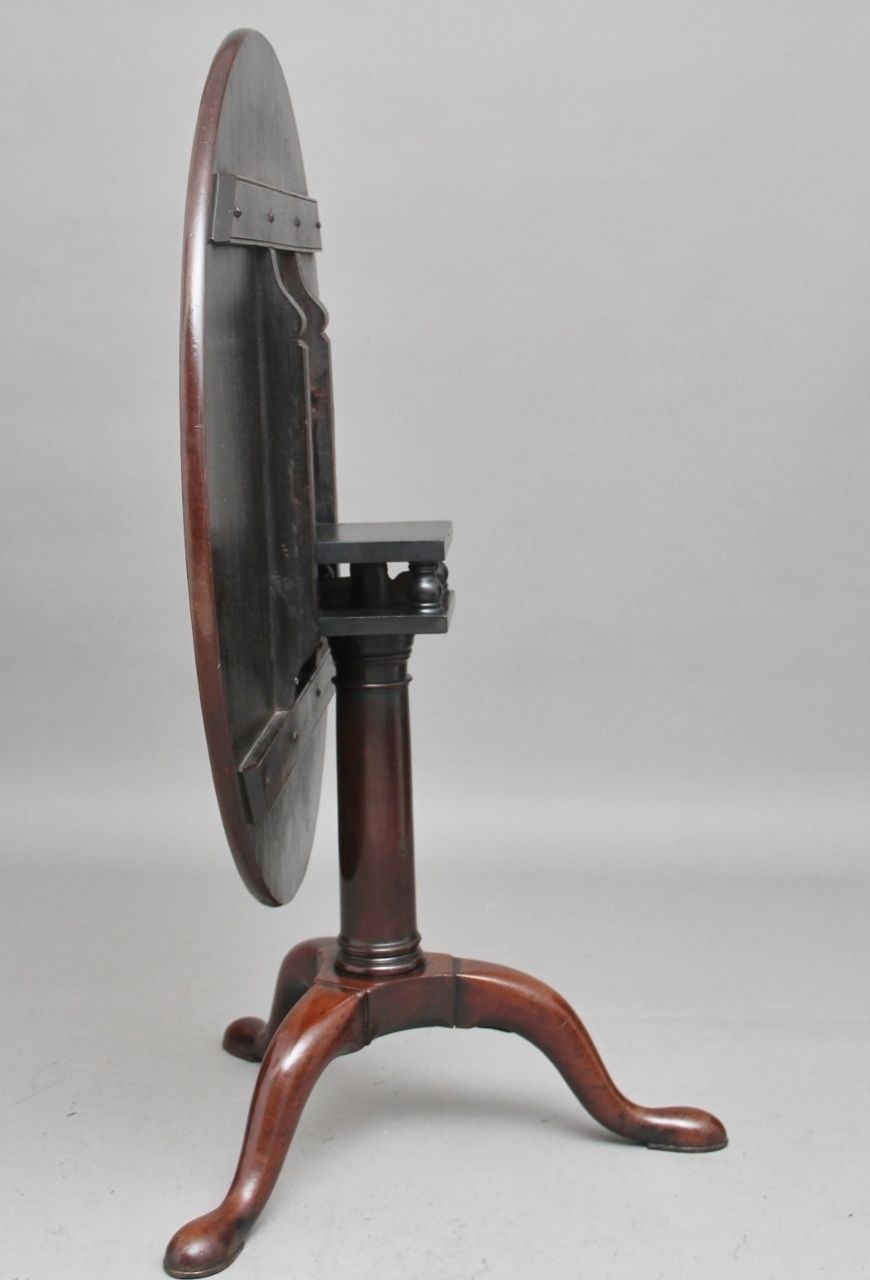 18th Century Mahogany Tripod Table photo for sale