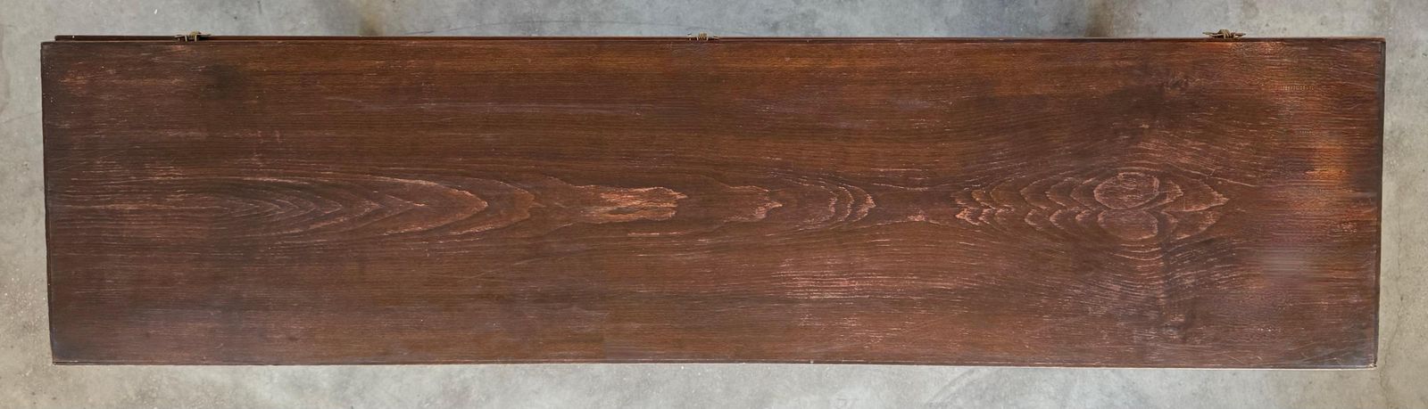 Mobilier Console espagnole du XXe siècle à abattant, en fer forgé avec deux tiroirs photo