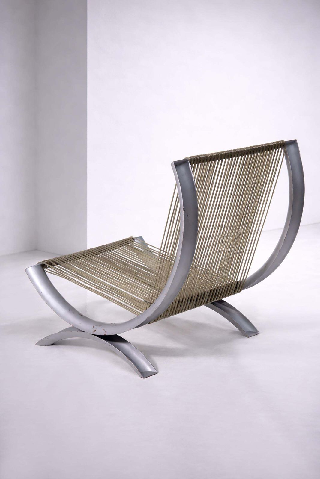 Rare Pair Of Low Armchairs Prototype By G. Malacrida & P.Resmini Ferrotipi Series photo vinterior