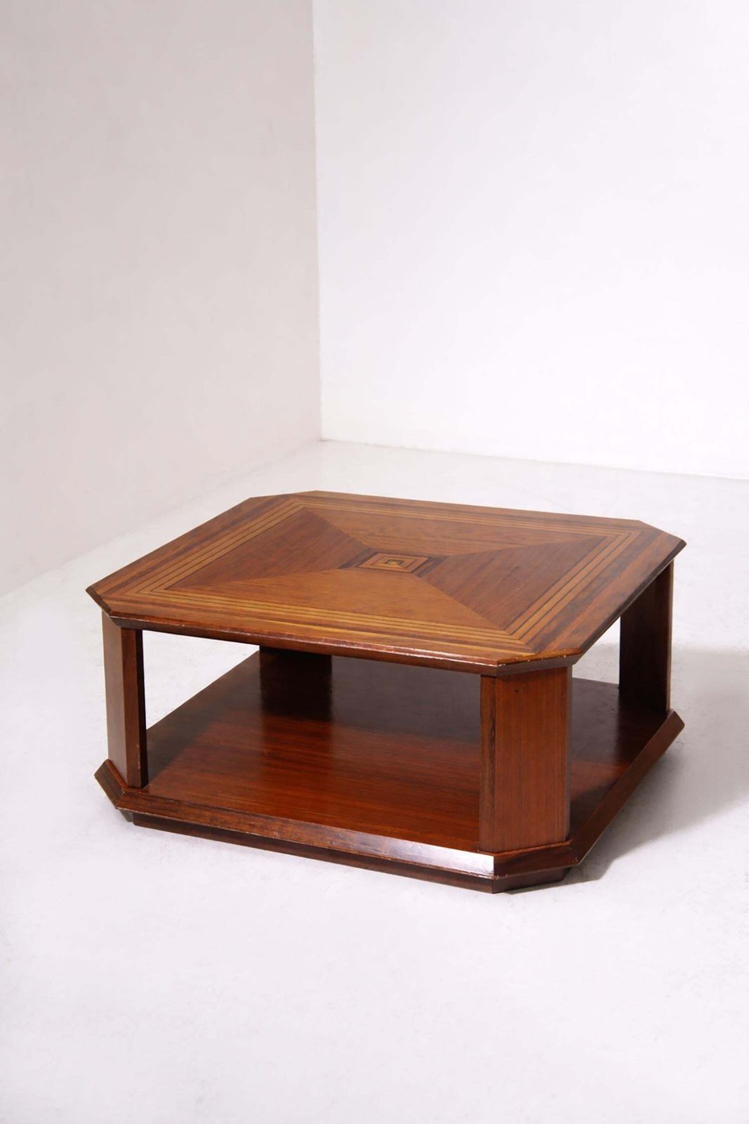 Rare Coffee Tables By Luciano Frigerio Of Frigerio Di Desio, Paganini Mod, Label photo furniture