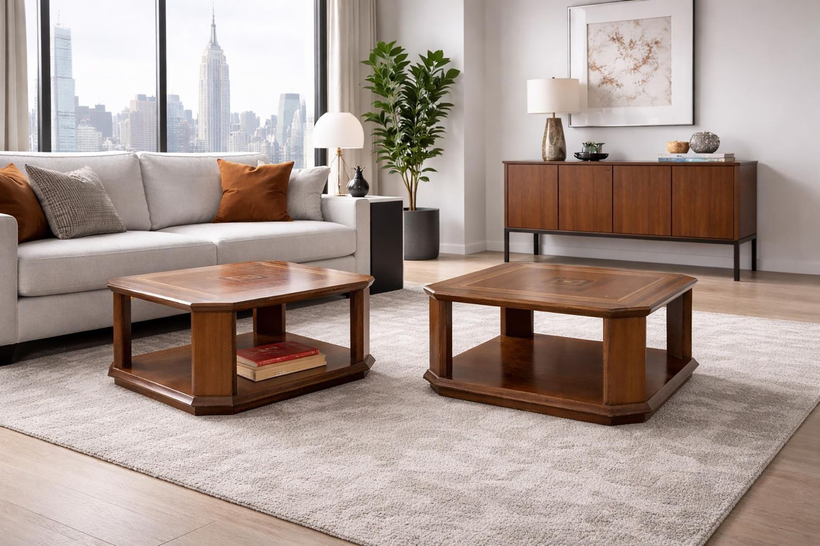 Rare Coffee Tables By Luciano Frigerio Of Frigerio Di Desio, Paganini Mod, Label photo for sale