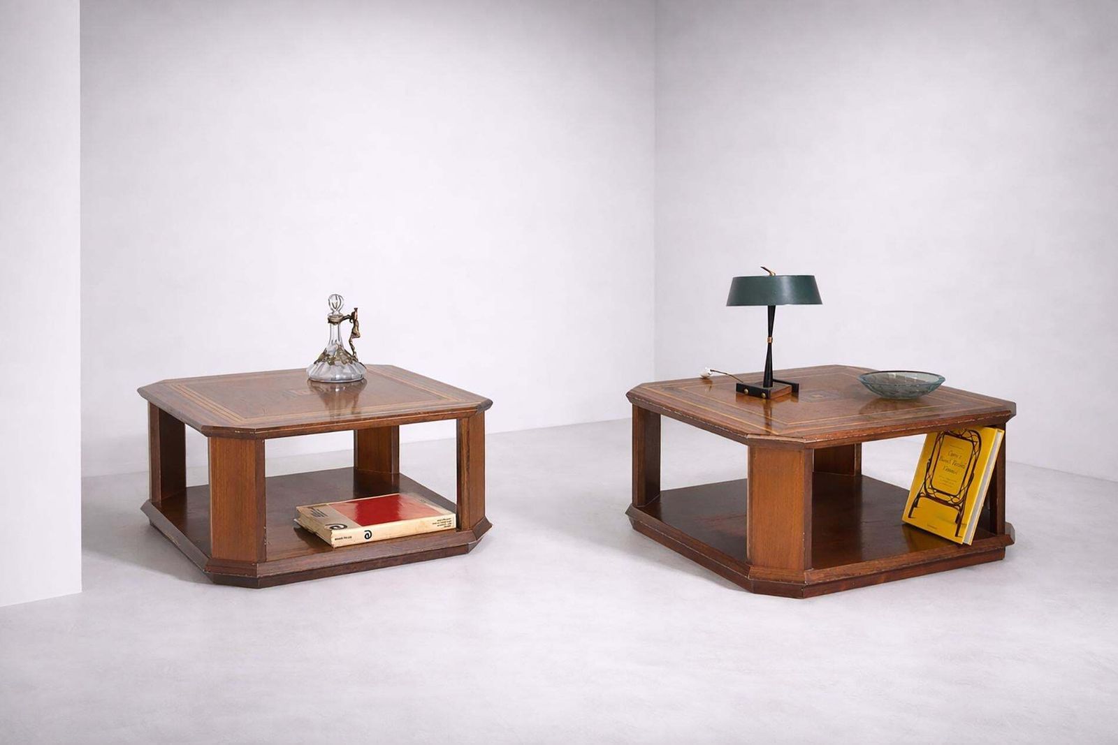 Rare Coffee Tables By Luciano Frigerio Of Frigerio Di Desio, Paganini Mod, Label photo buy