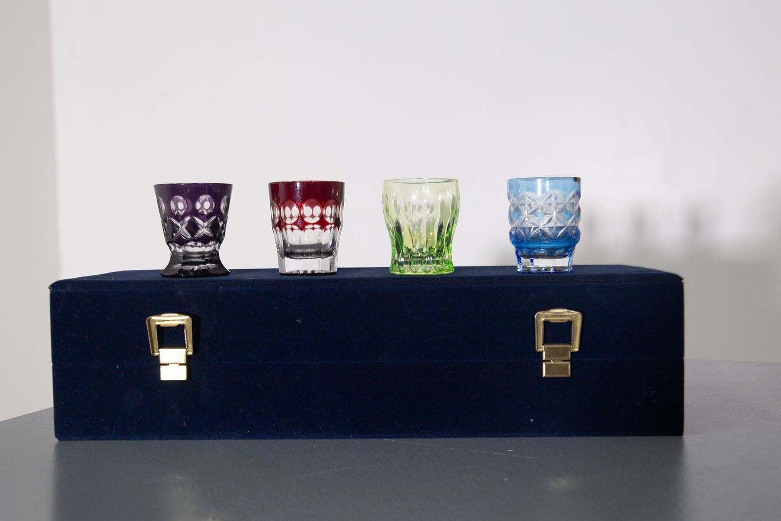 Imperial Faberge Crystal Vodka Nazdrovia Shot Glasses photo Home Decor
