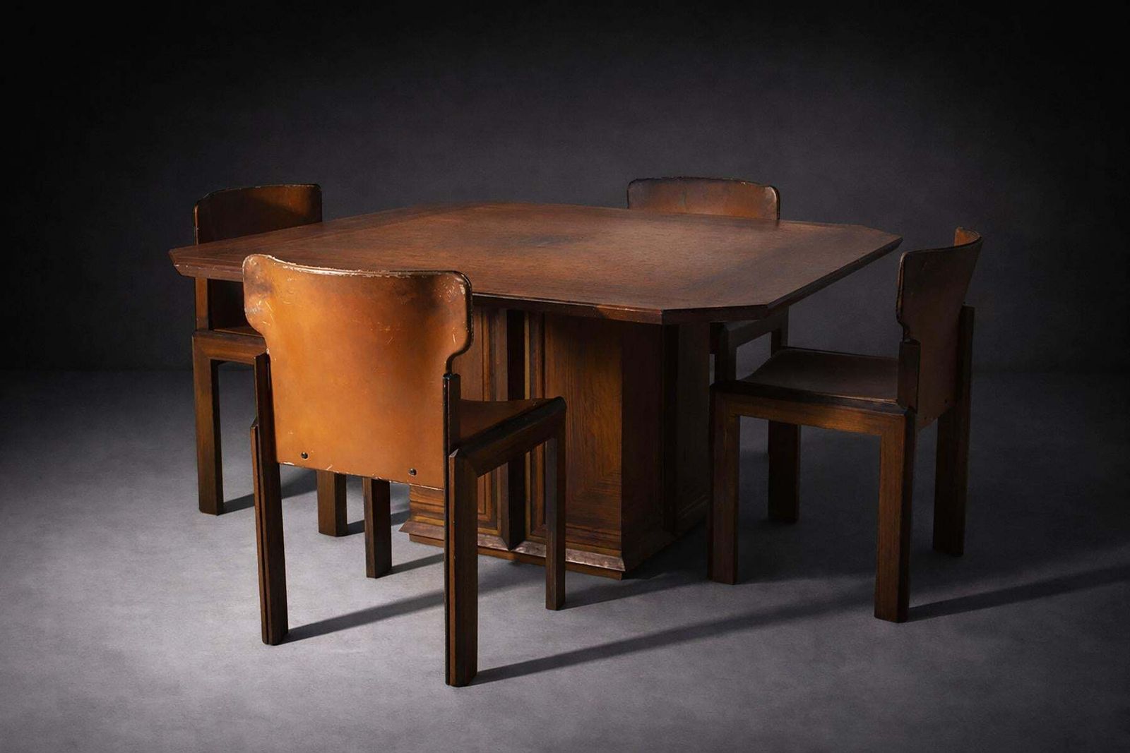 Rare Dining Table By Luciano Frigerio, Model Paganini By Frigerio In Desio photo 9015.0