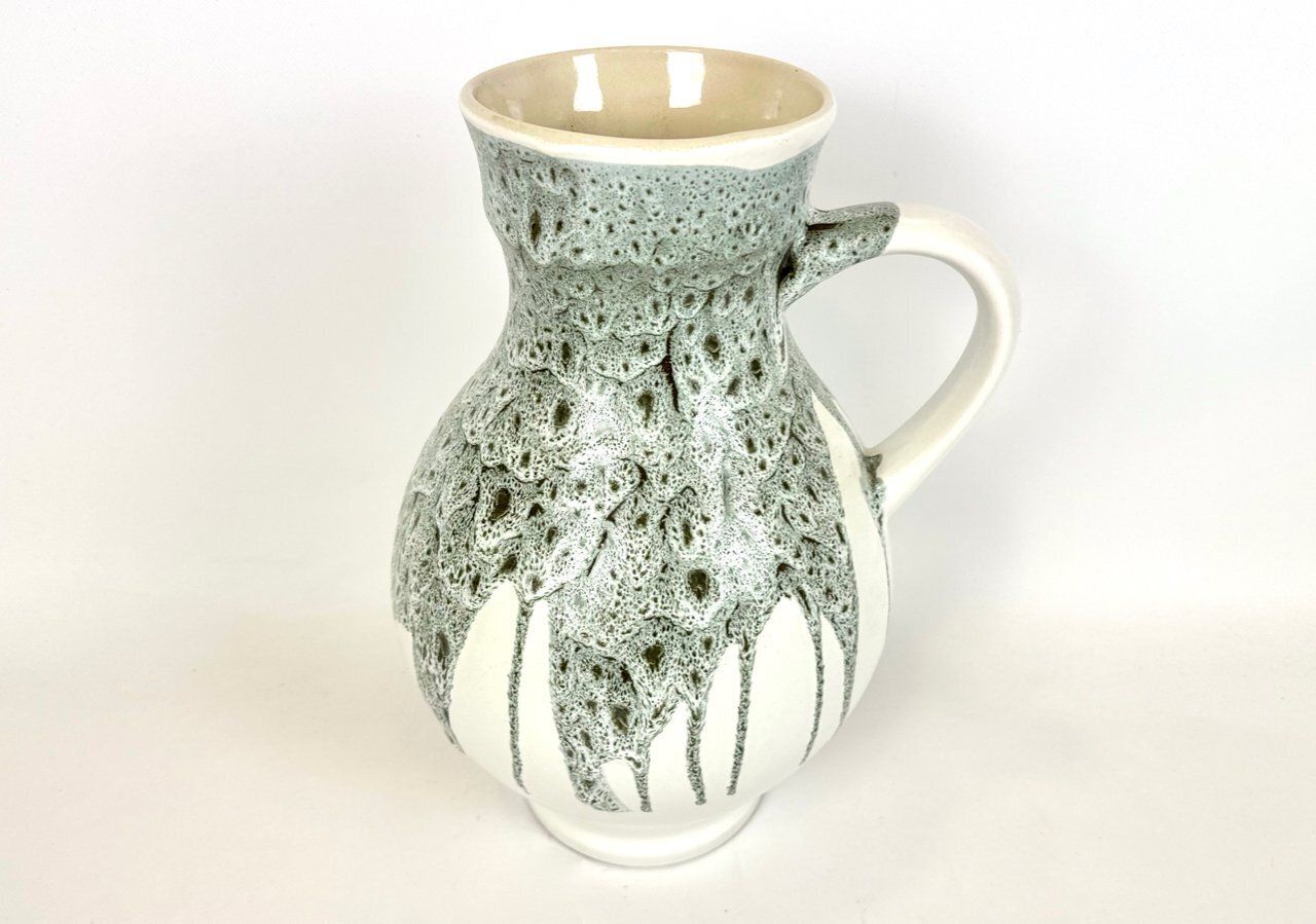 Mid Century Modern Fat Lava Vase From Teplice Ceramic Workshops, 1960s photo furniture