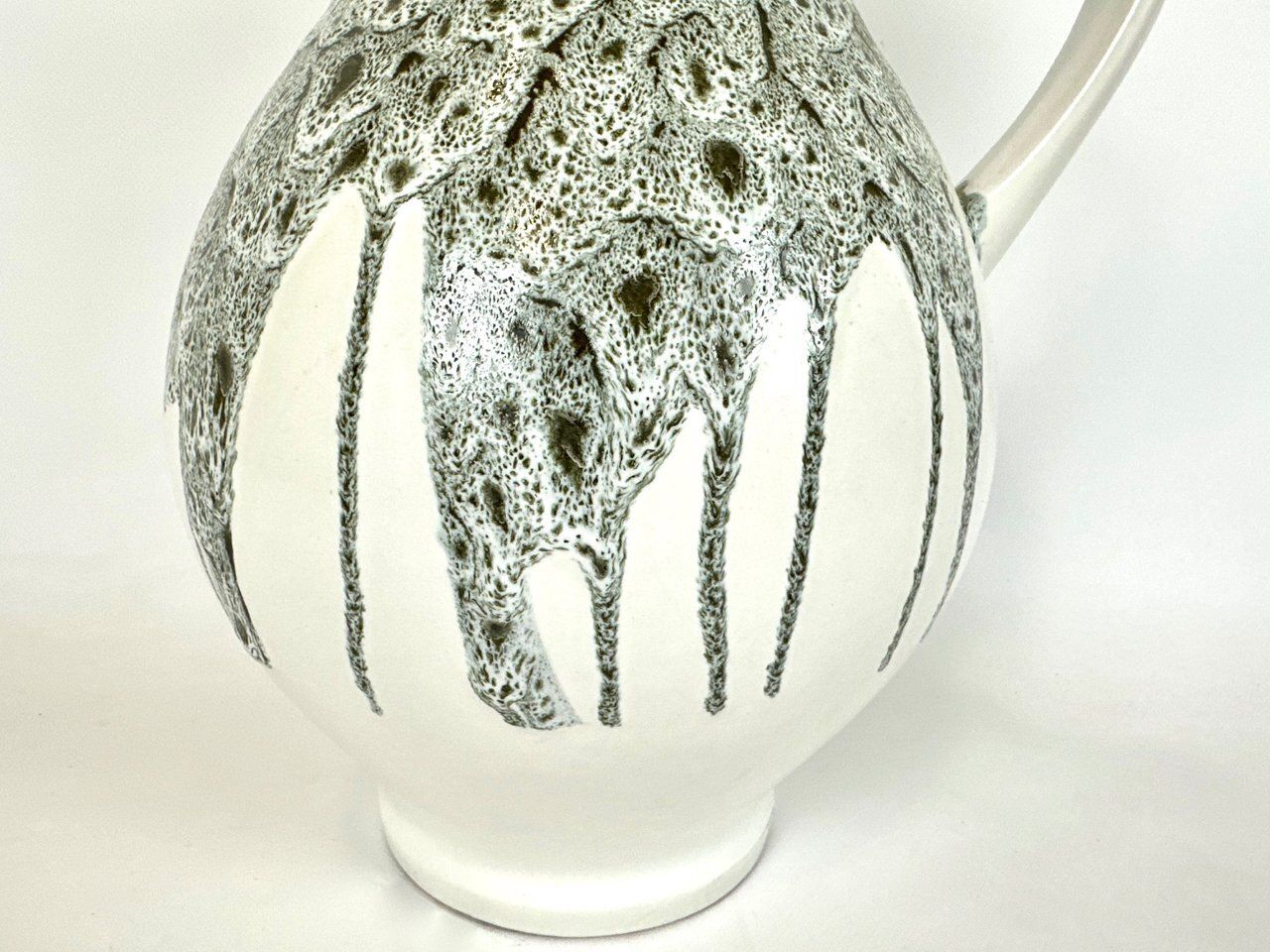 Mid Century Modern Fat Lava Vase From Teplice Ceramic Workshops, 1960s photo 169.0