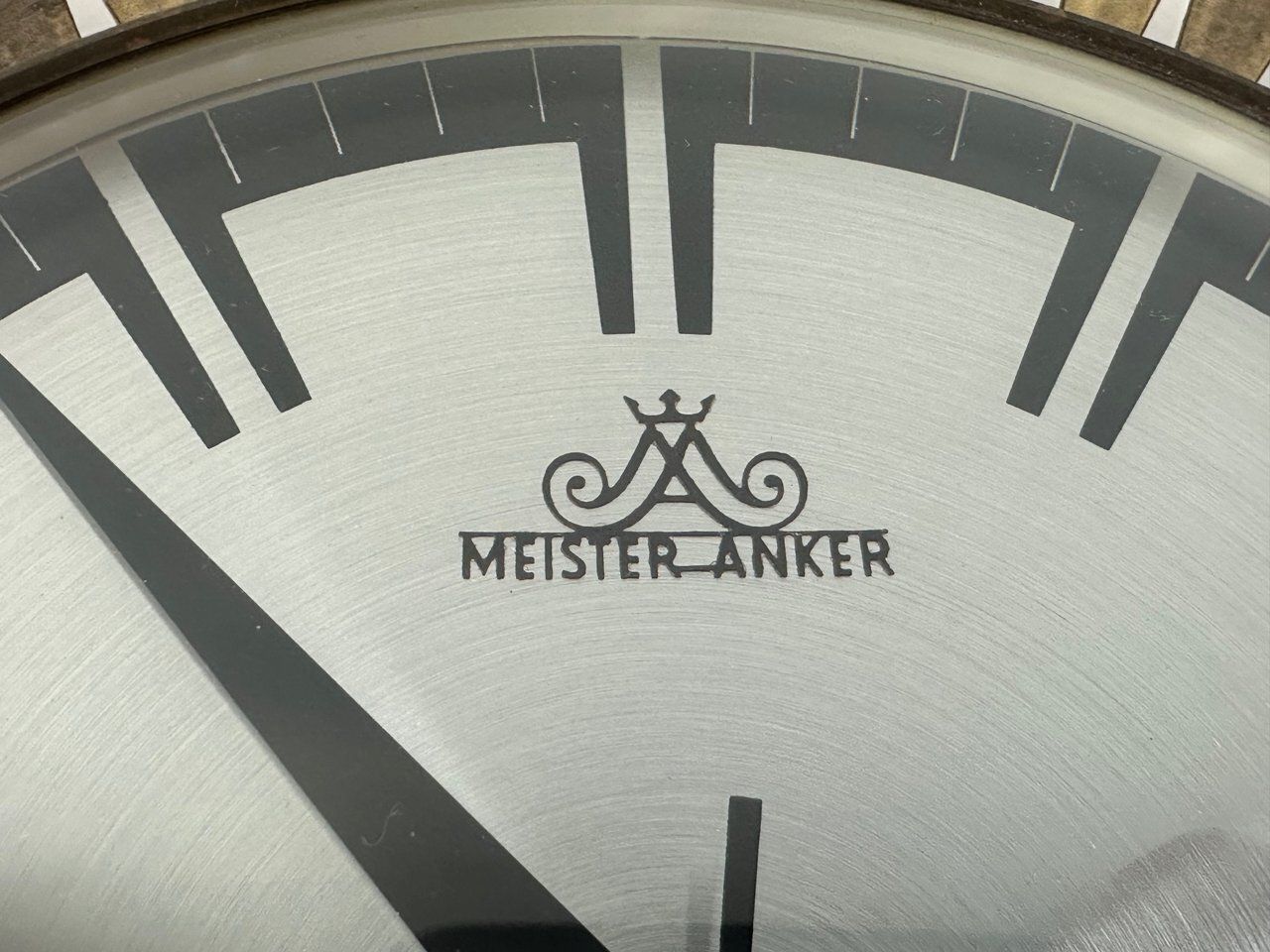 Mid Century Modern Sunburst Wall Clock In Brass From Meister Anker, 1960s photo 434.0