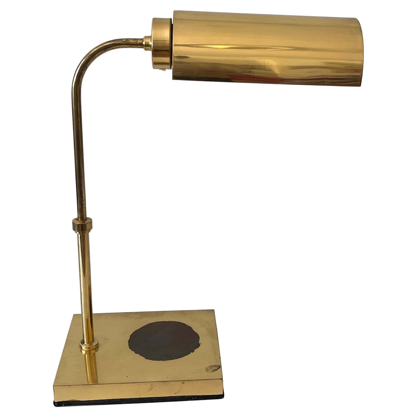 Adjustable Mid Century Modern Brass Table Lamp Or Desk Light Sweden 1960s