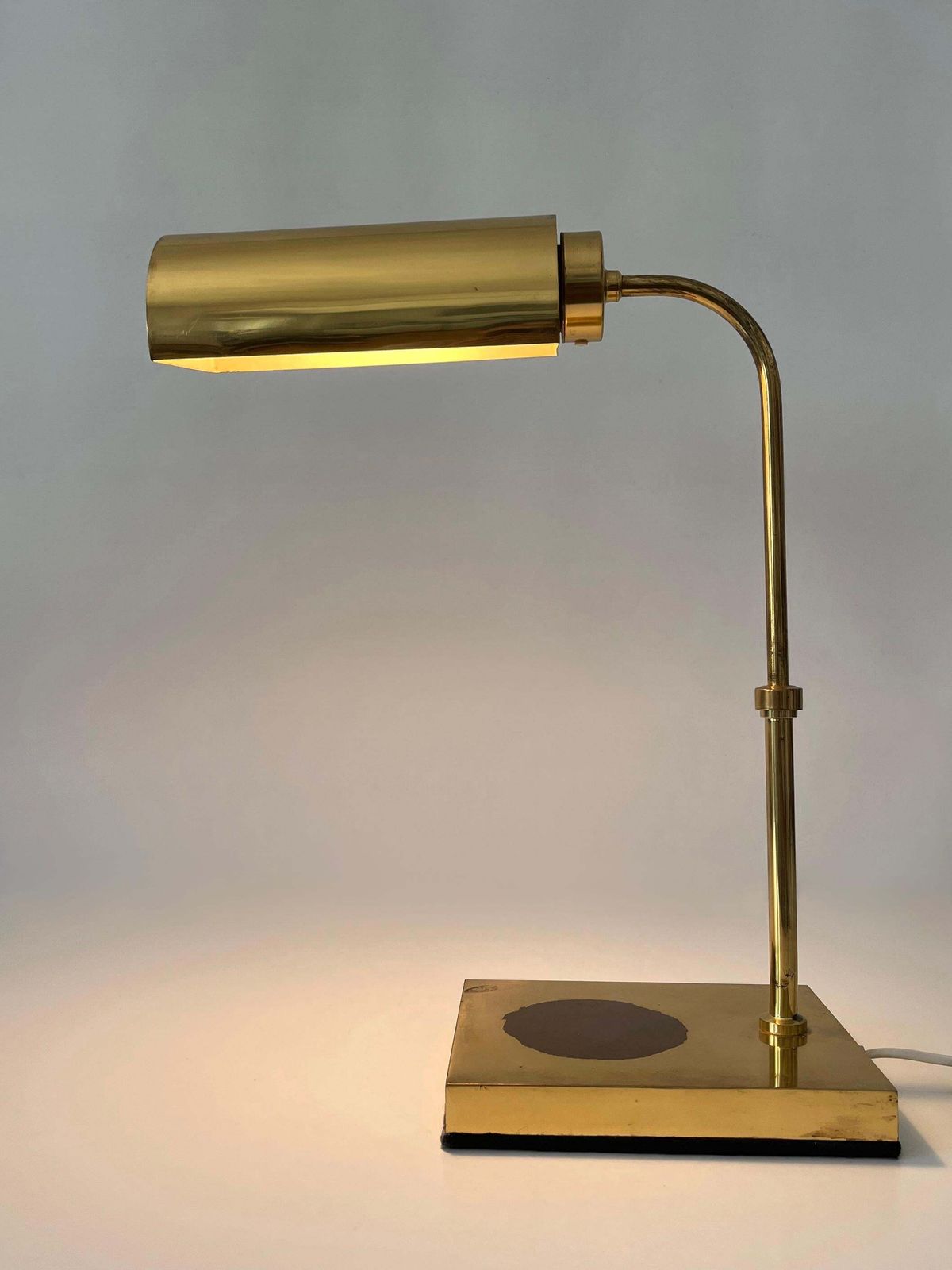 Adjustable Mid Century Modern Brass Table Lamp Or Desk Light Sweden 1960s photo buy