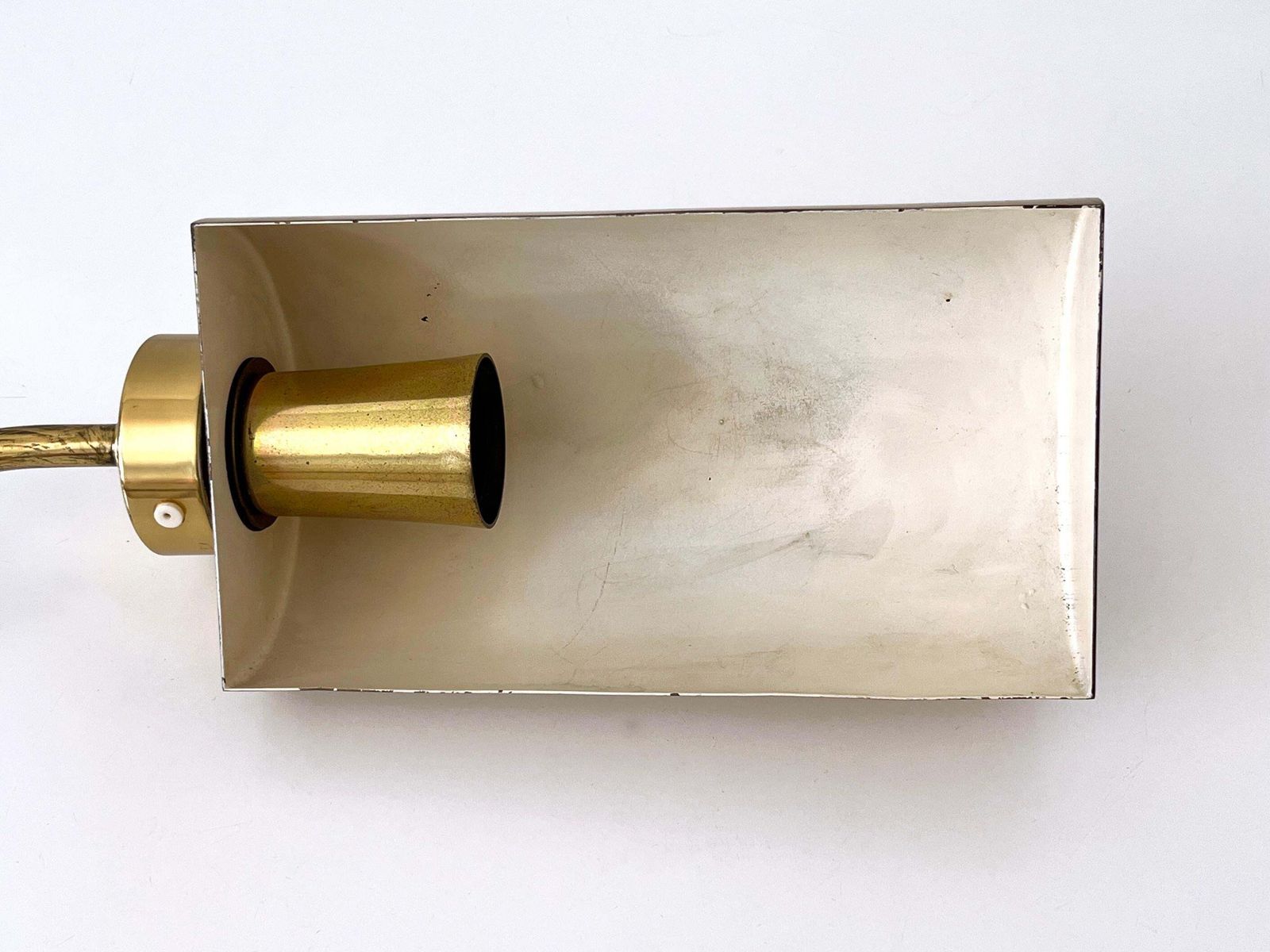 photo vintage Adjustable Mid Century Modern Brass Table Lamp Or Desk Light Sweden 1960s