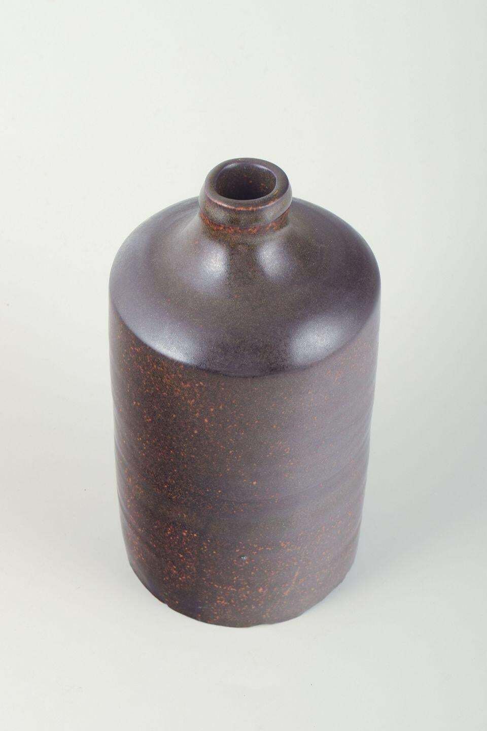 European Studio Potter. Tall Cylindrical Vase With Deep Violet Glaze. photo furniture