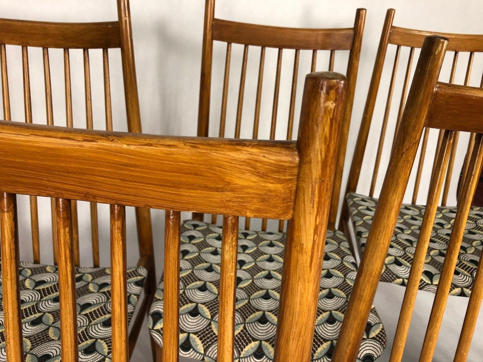 High Back Dining Chairs By Ernst Martin Dettinger, 1960s, Set Of 6 photo Furniture