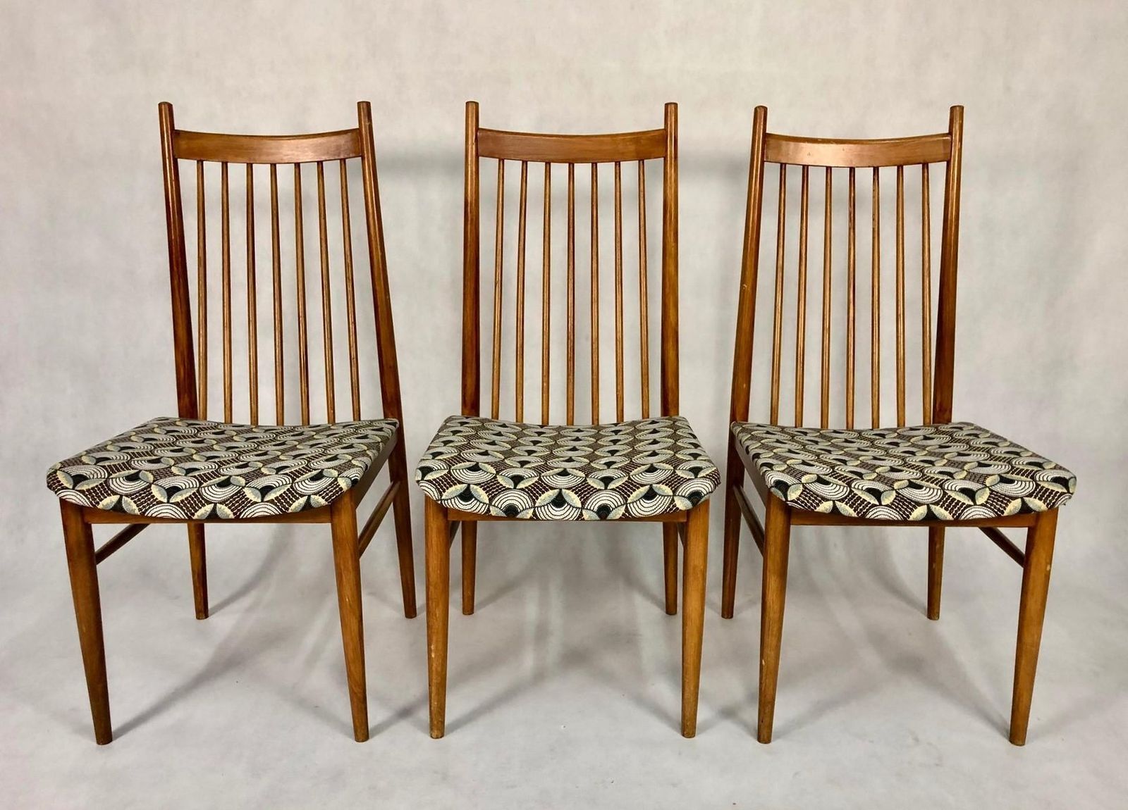 High Back Dining Chairs By Ernst Martin Dettinger, 1960s, Set Of 6 photo vinterior