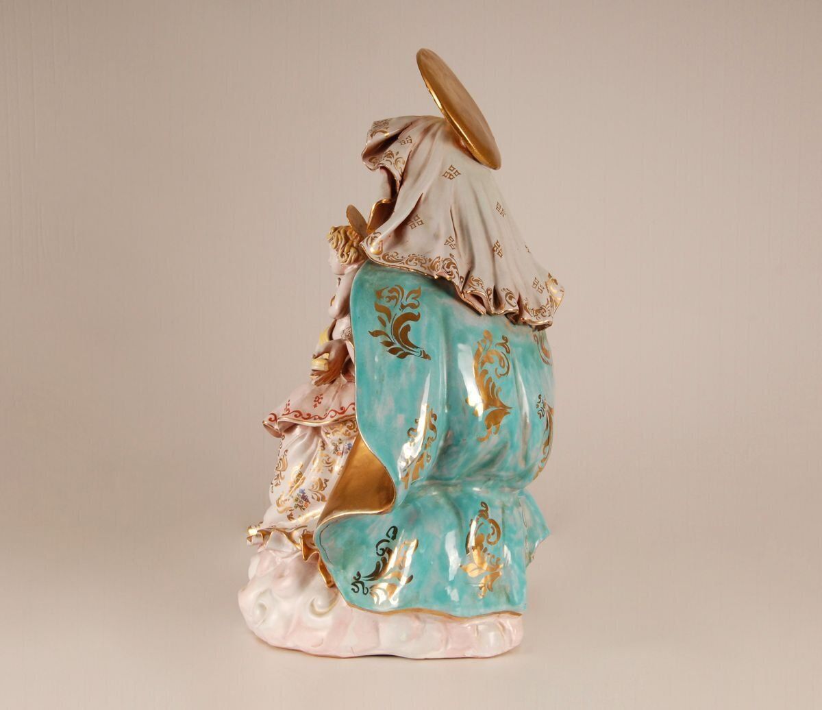 photo furniture Mid Century Italian Madonna & Child Sculpture By Eugenio Pattarino, 1960s