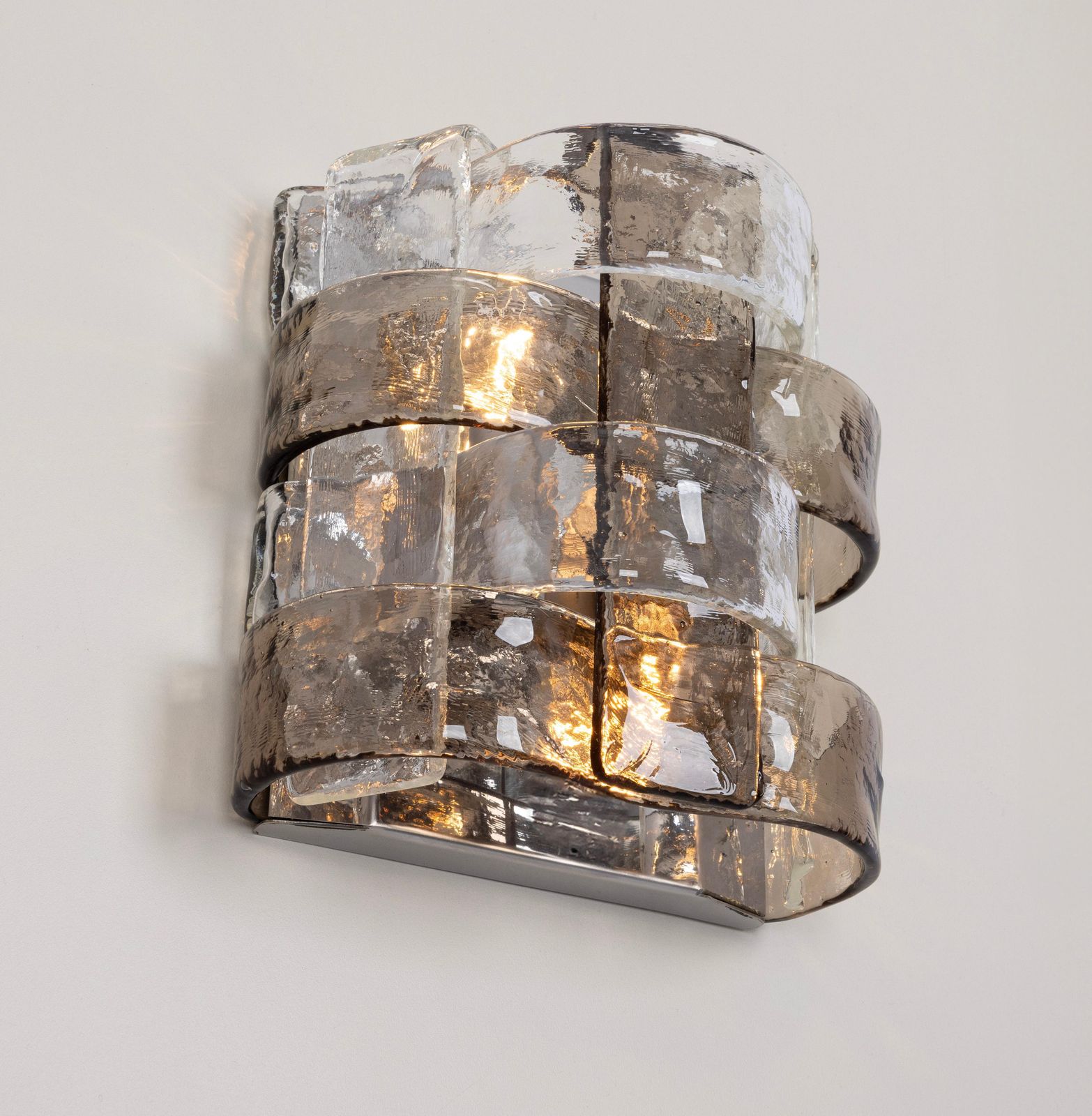 photo for sale Pair Of Murano Glass Sconces Designed By Carlo Nason, Kalmar, Austria, 1970s