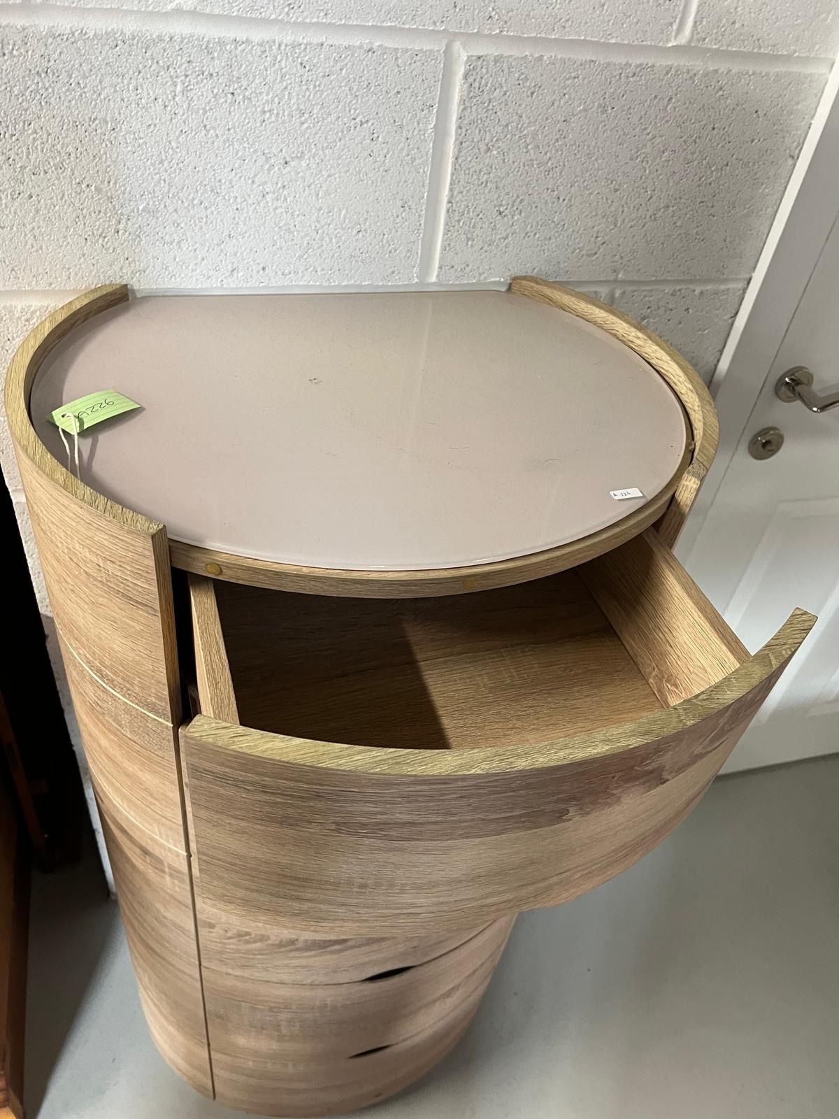 Modern Oval Bedroom Chest Of 5 photo 150.0