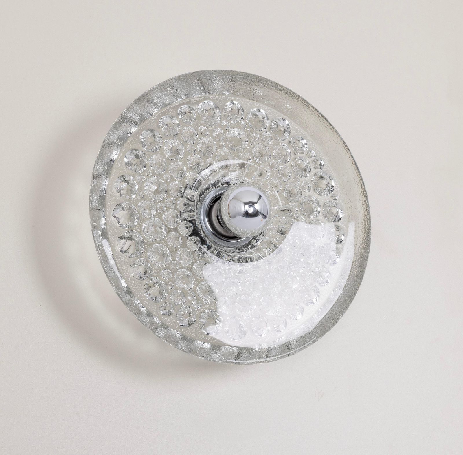 1 Of 12 Sputnik Crystal Glass Wall Sconce By Peill & Putzler, Germany photo Lighting