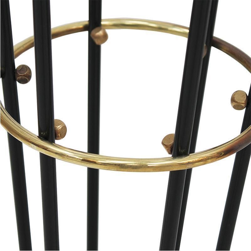 Mid Modern Stilnovo Floor Lamp, Black Iron & Marble, Italian Design, 1950s photo buy
