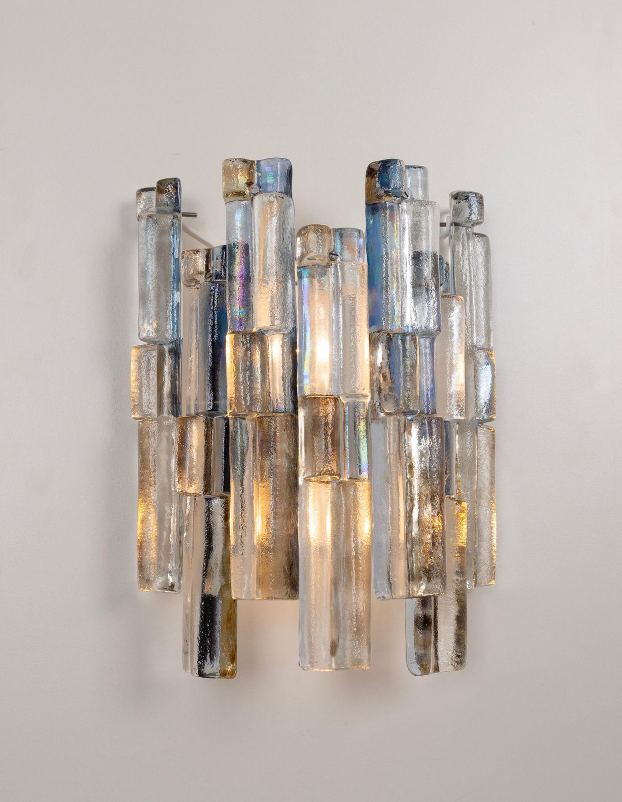 Lighting 1 Of 2 Pairs Of Stunning Large Kalmar Sconces Wall Lights, Austria, 1960s photo