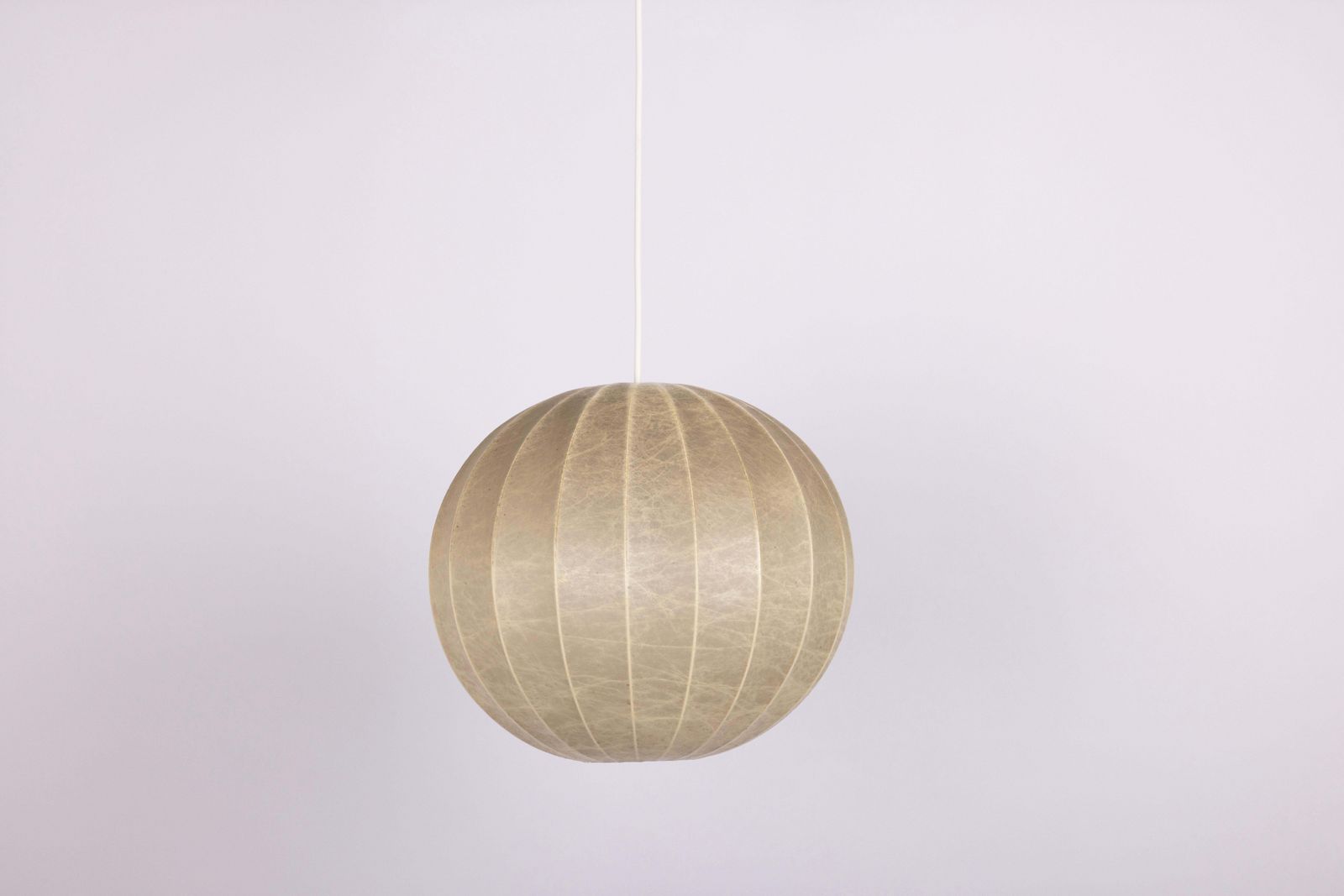 Mid Century German Cocoon Pendant Lamp From Goldkant Leuchten, 1960s photo for sale