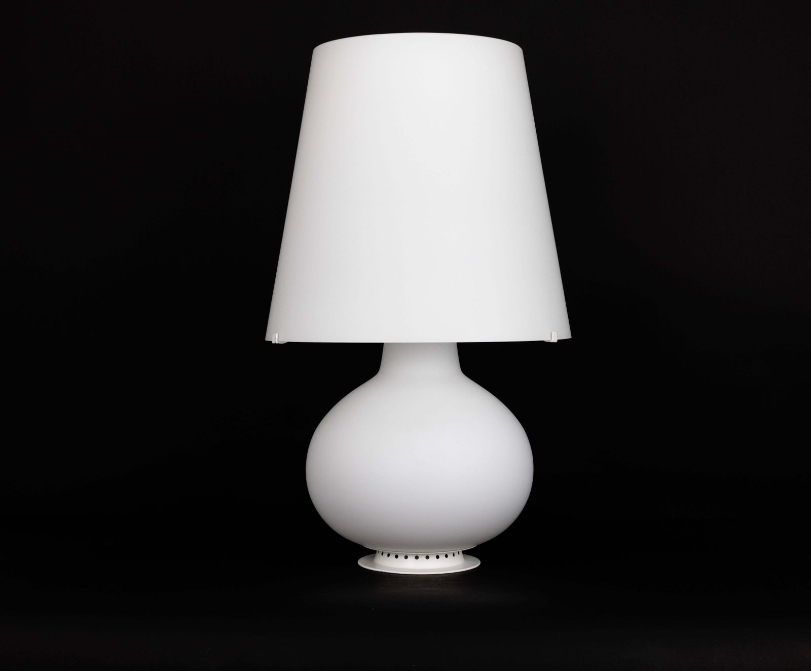 Stunning Large Glass Table Lamps By Fontana Arte, Italy , 1980s photo vinterior