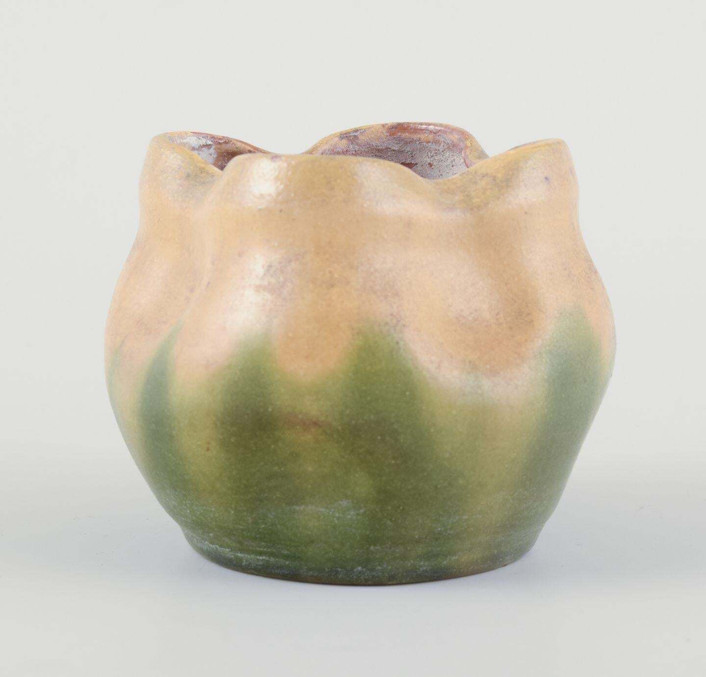Kähler, Small Ceramic Plant Pot. Art Nouveau Style. Approx. 1910s. photo for sale