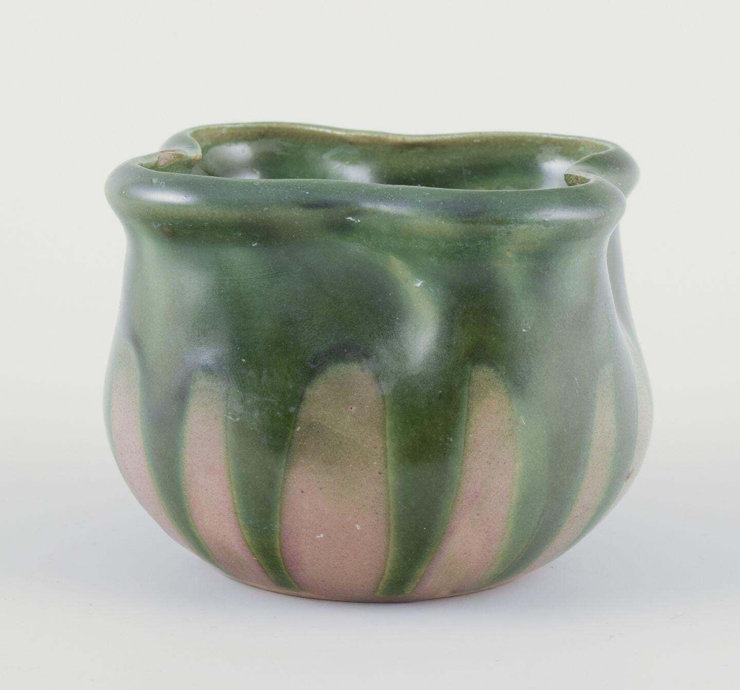 Kähler, Small Ceramic Plant Pot. Art Nouveau Style. Approximately 1910s. photo for sale