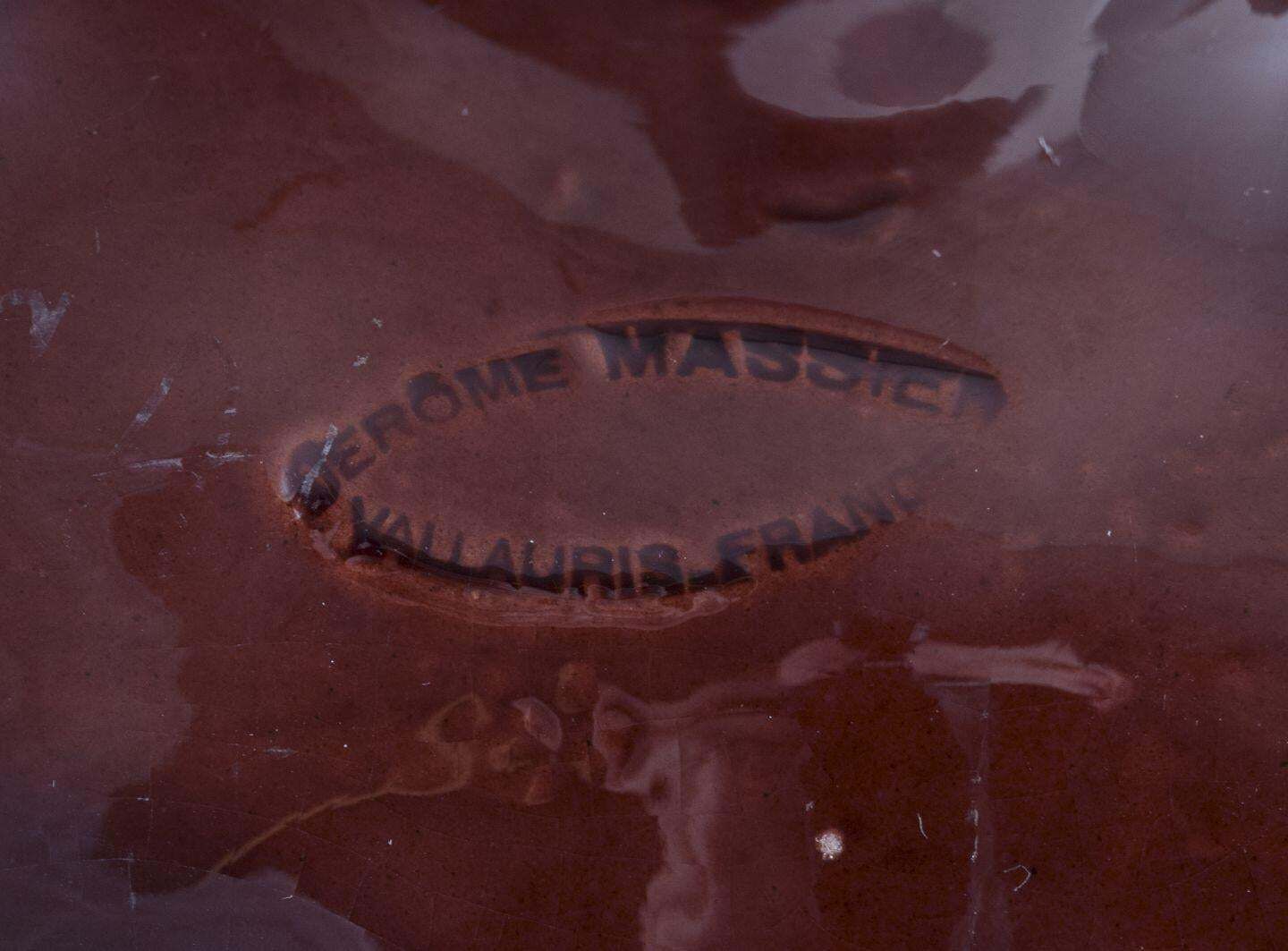Jérôme Massier For Vallauris. Large Art Nouveau Jardiniere In Earthenware photo buy