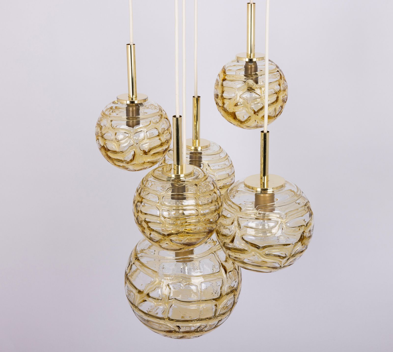 photo furniture Large Designer Cascading Chandelier Murano Glass By Doria, Germany, 1970s