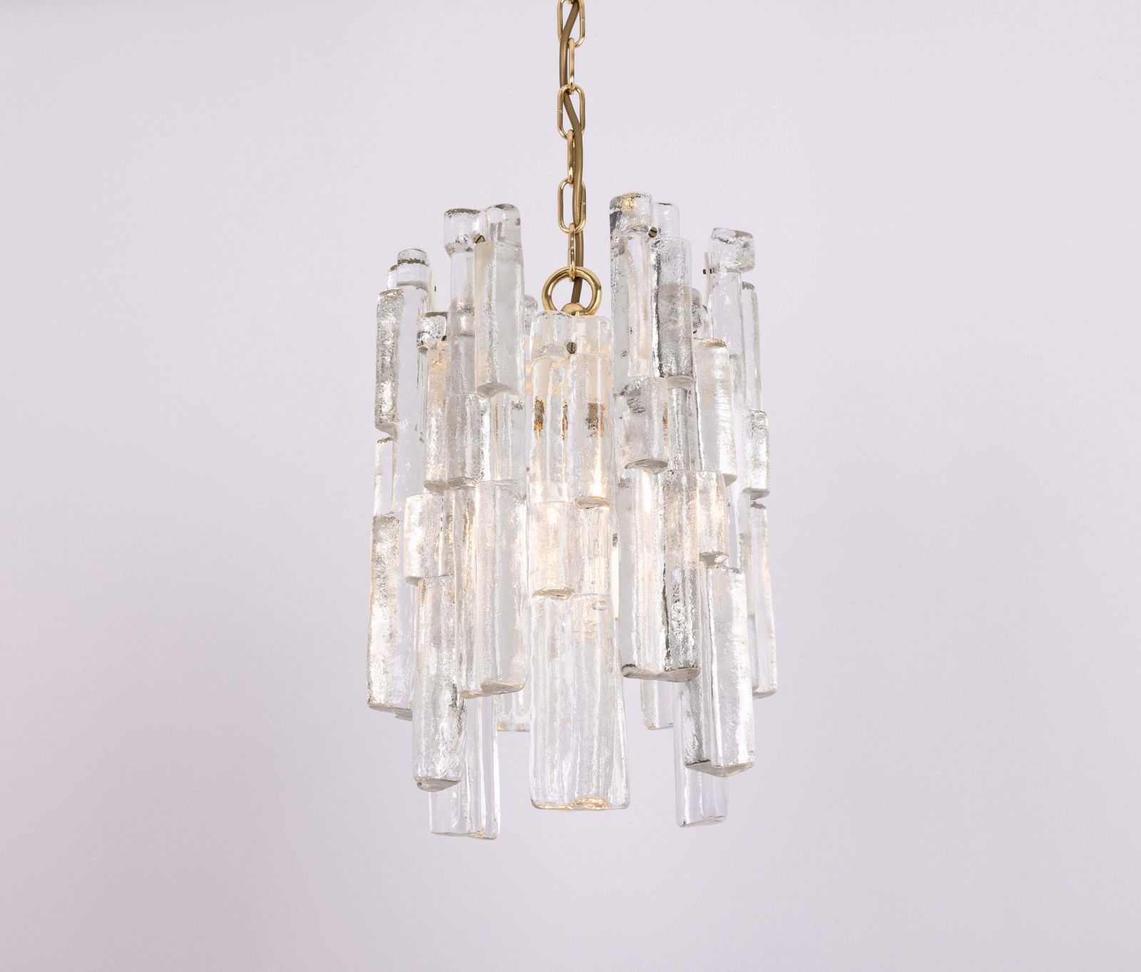 Lighting 1 Of 8 Rare Murano Ice Glass Pendant Lights   Ruba, By Kalmar, Austria, 1970s photo
