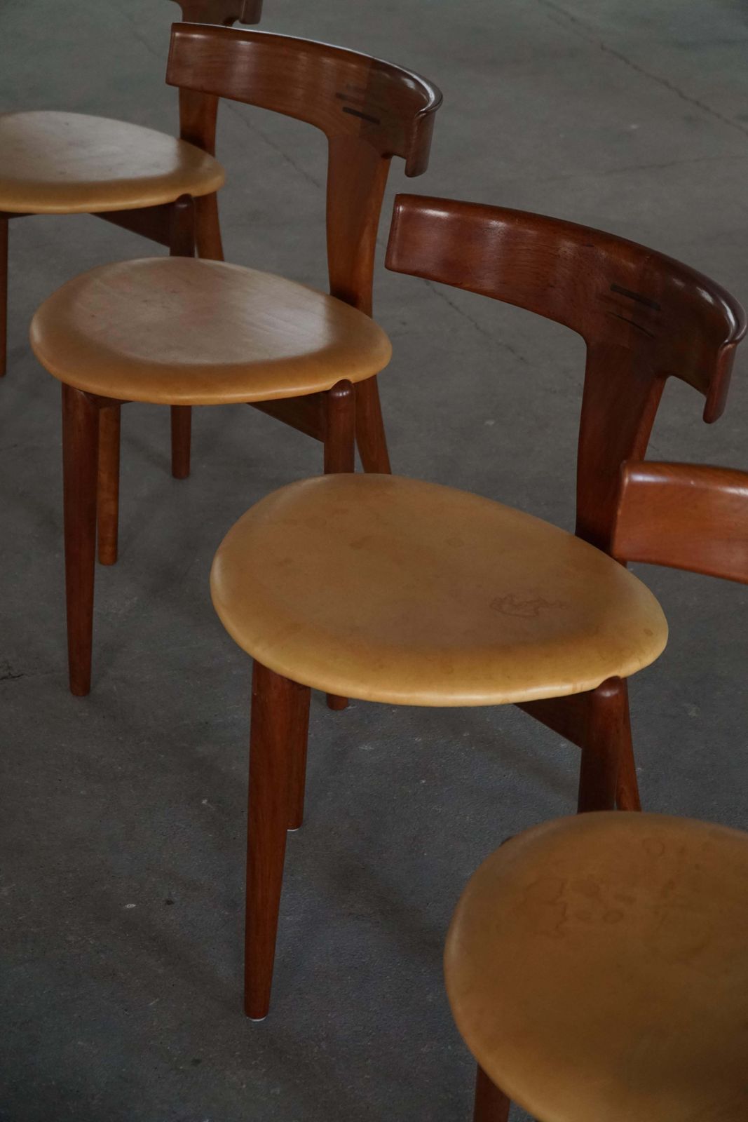 Set Of 4 “T” Chairs By Erik Andersen & Palle Pedersen, Danish Mid Century, 1950s photo buy