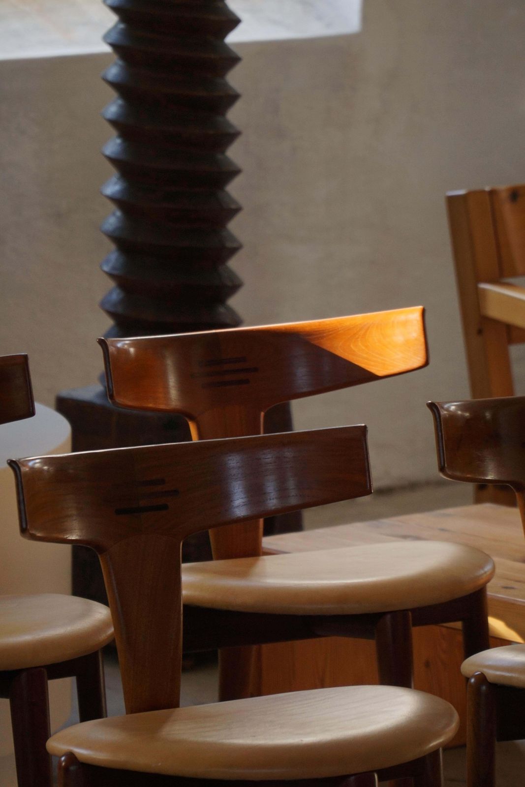 photo for sale Set Of 4 “T” Chairs By Erik Andersen & Palle Pedersen, Danish Mid Century, 1950s